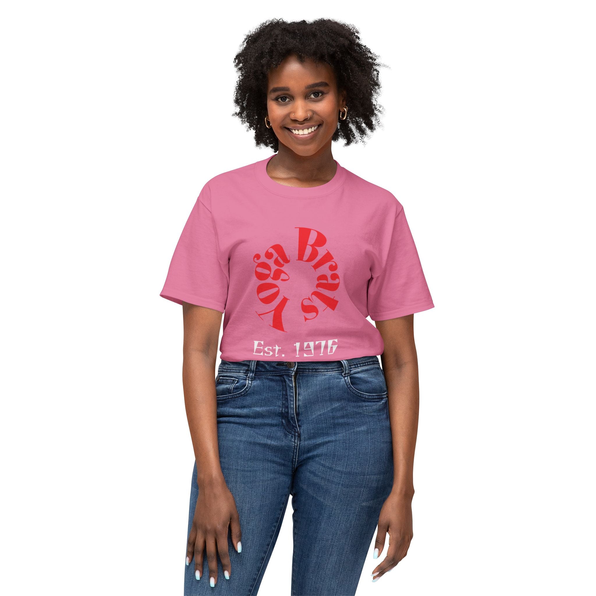 Unisex Fabric Graphic T-shirt, Casual Comfortable Tee for Every Day, Gift for Yoga Lovers, Lounge Wear, Birthday Present