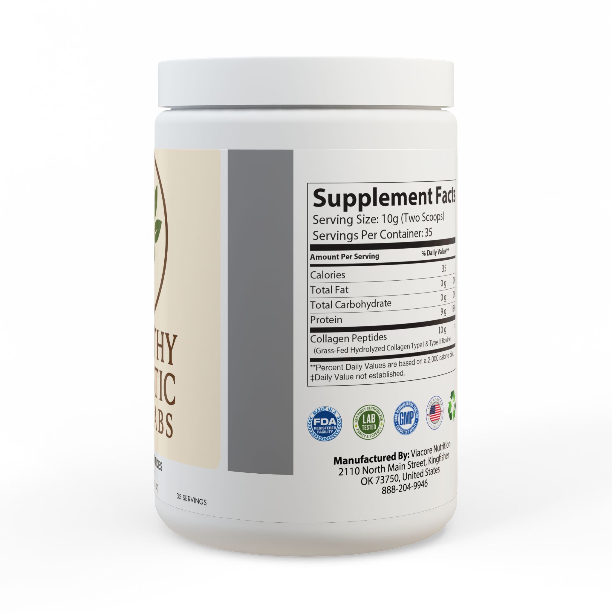 Collagen Peptides Type I & III Supplement (350g, 12.3oz)