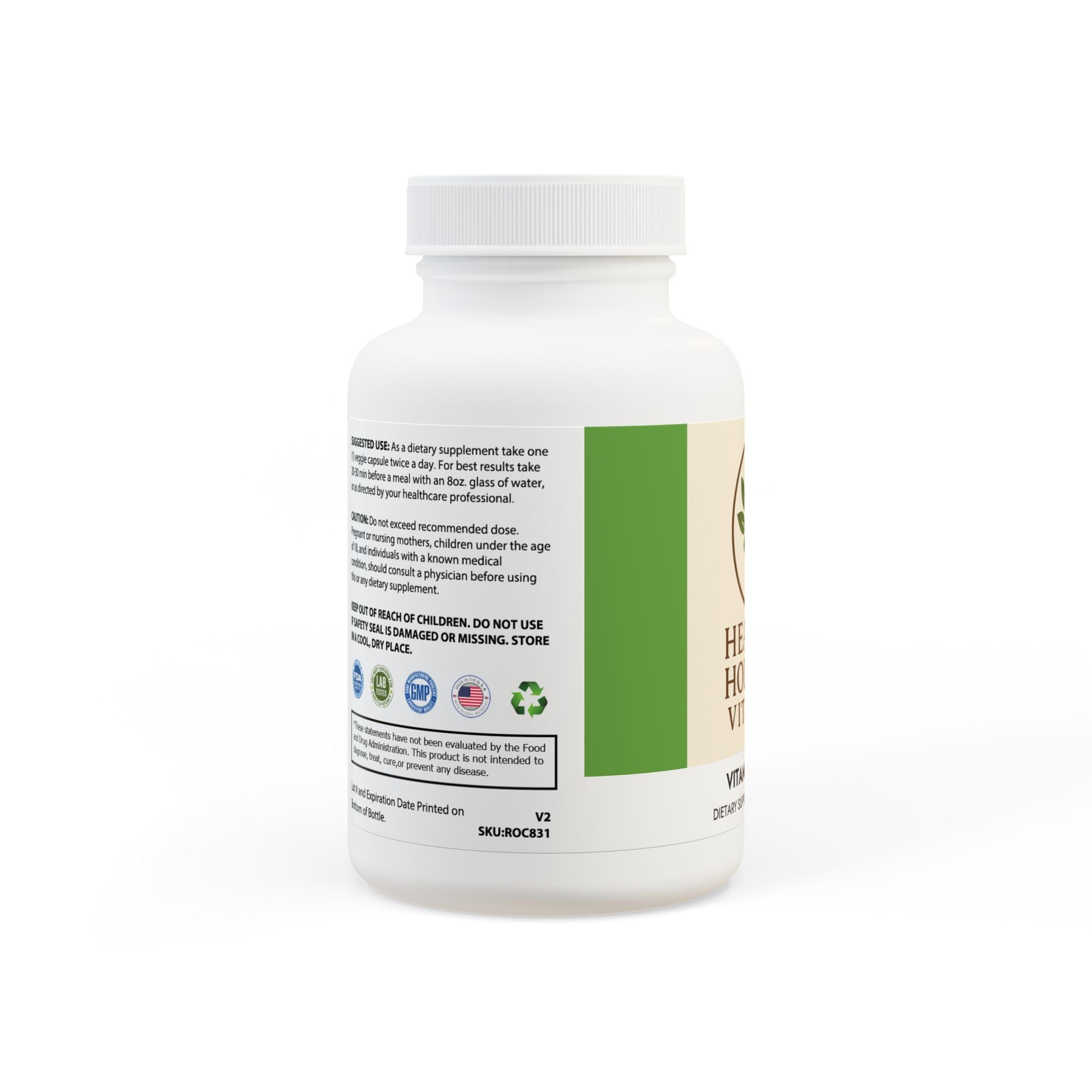 Vitamin K2 + D3 Supplement (60 Capsules)