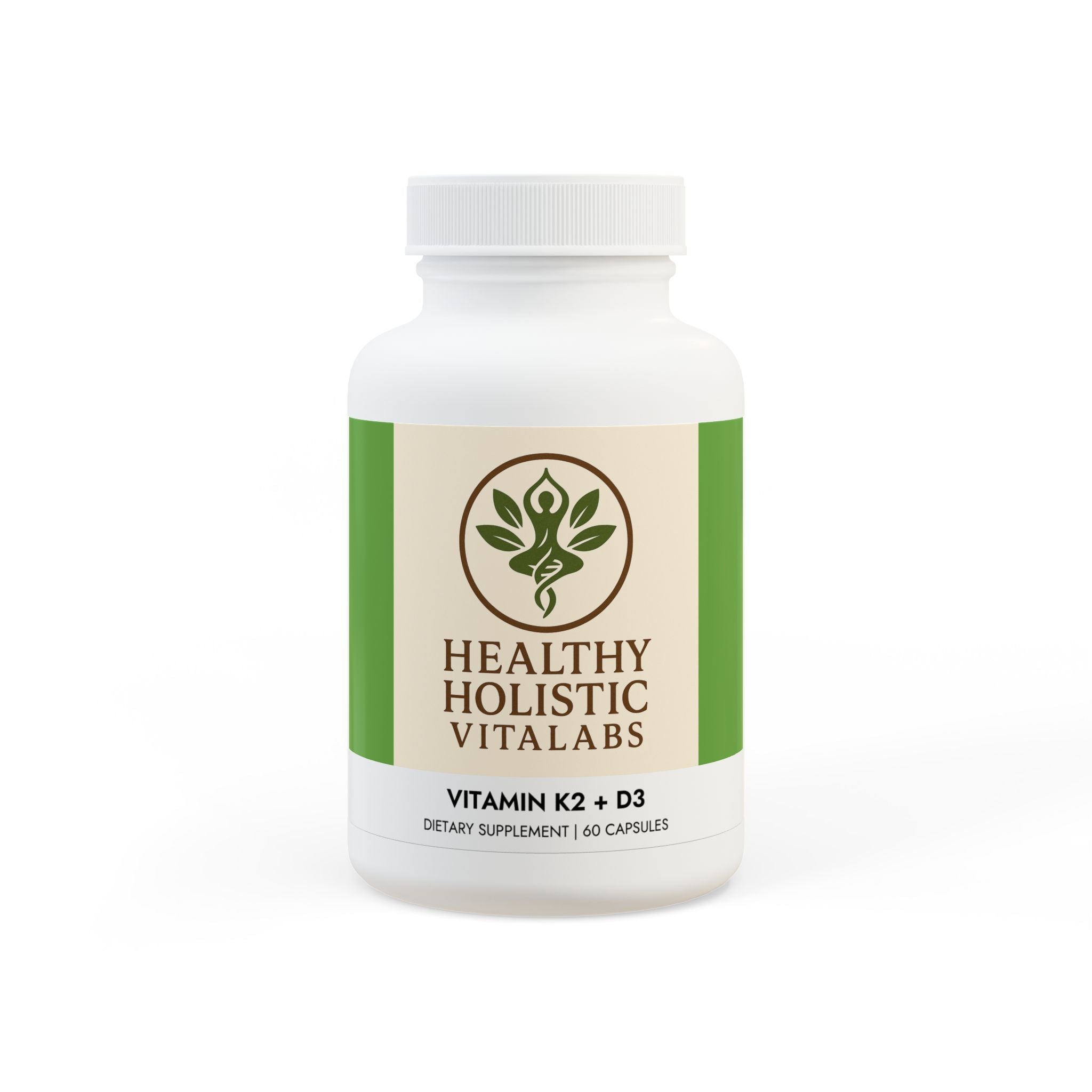 Vitamin K2 + D3 Supplement (60 Capsules)