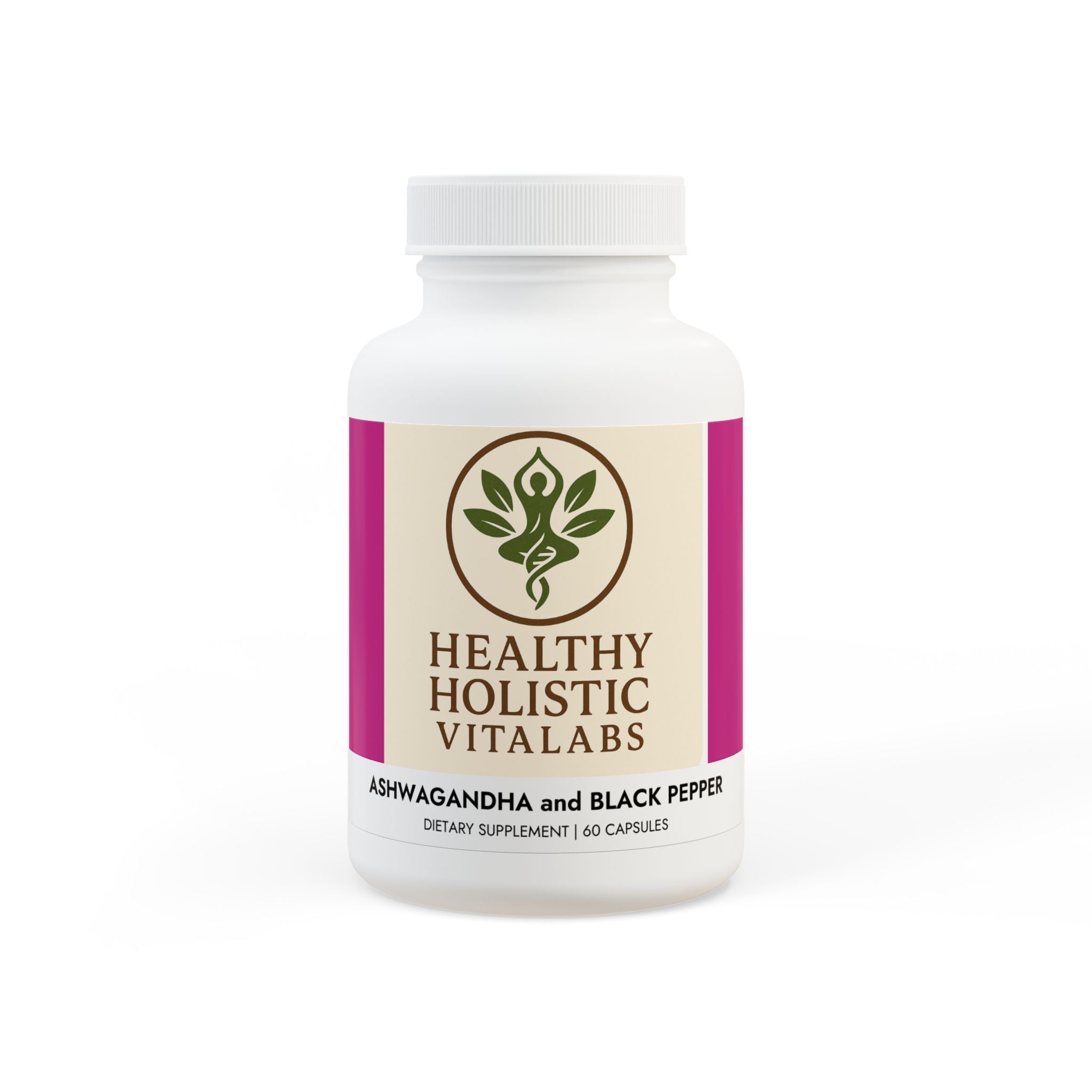 Ashwagandha and Black Pepper Supplement (60 capsules)