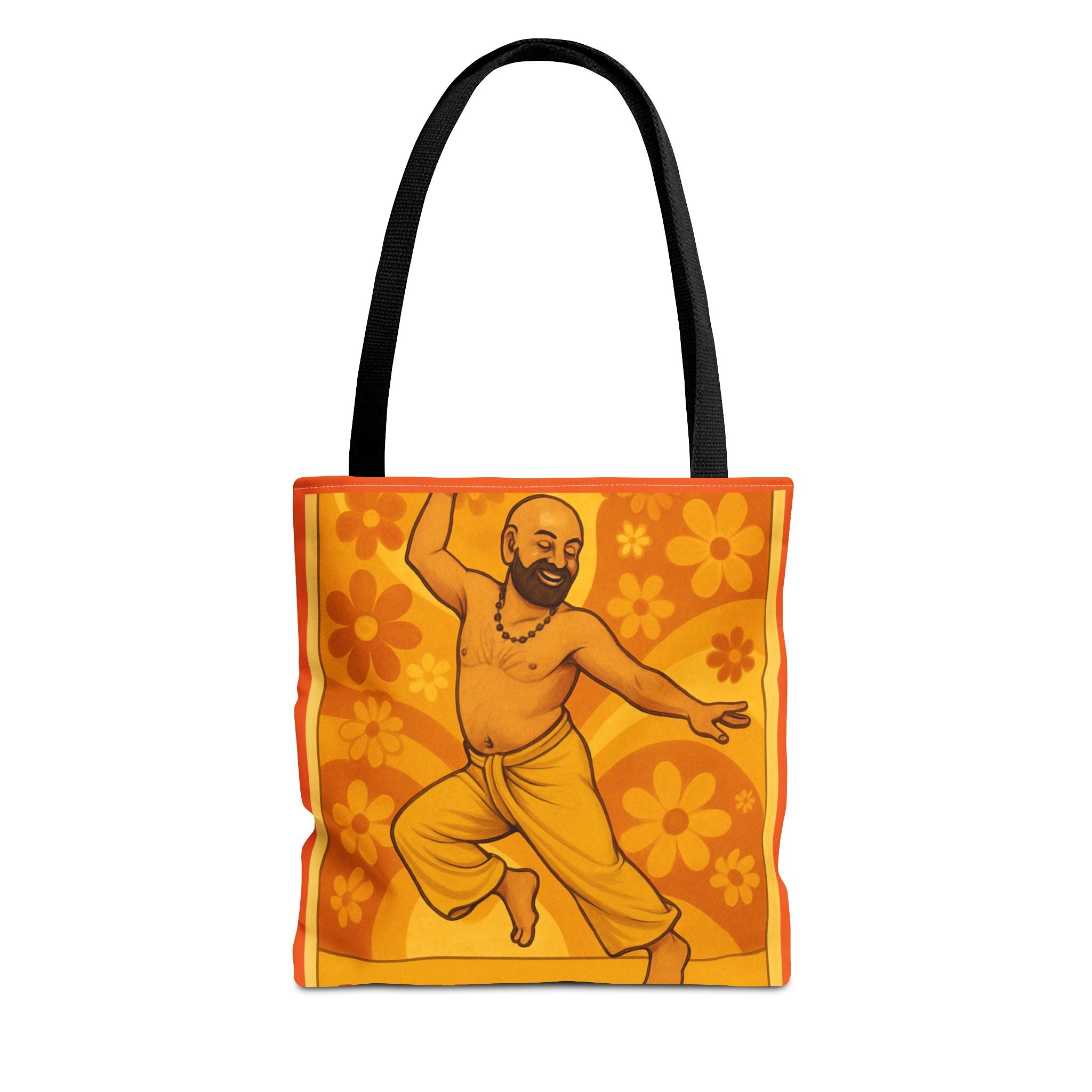 Bohemian Tote Bag, Vibrant Art Tote, Peace & Love Shopper, Floral Print Bag, Vintage Style Accessory, Festival Essential