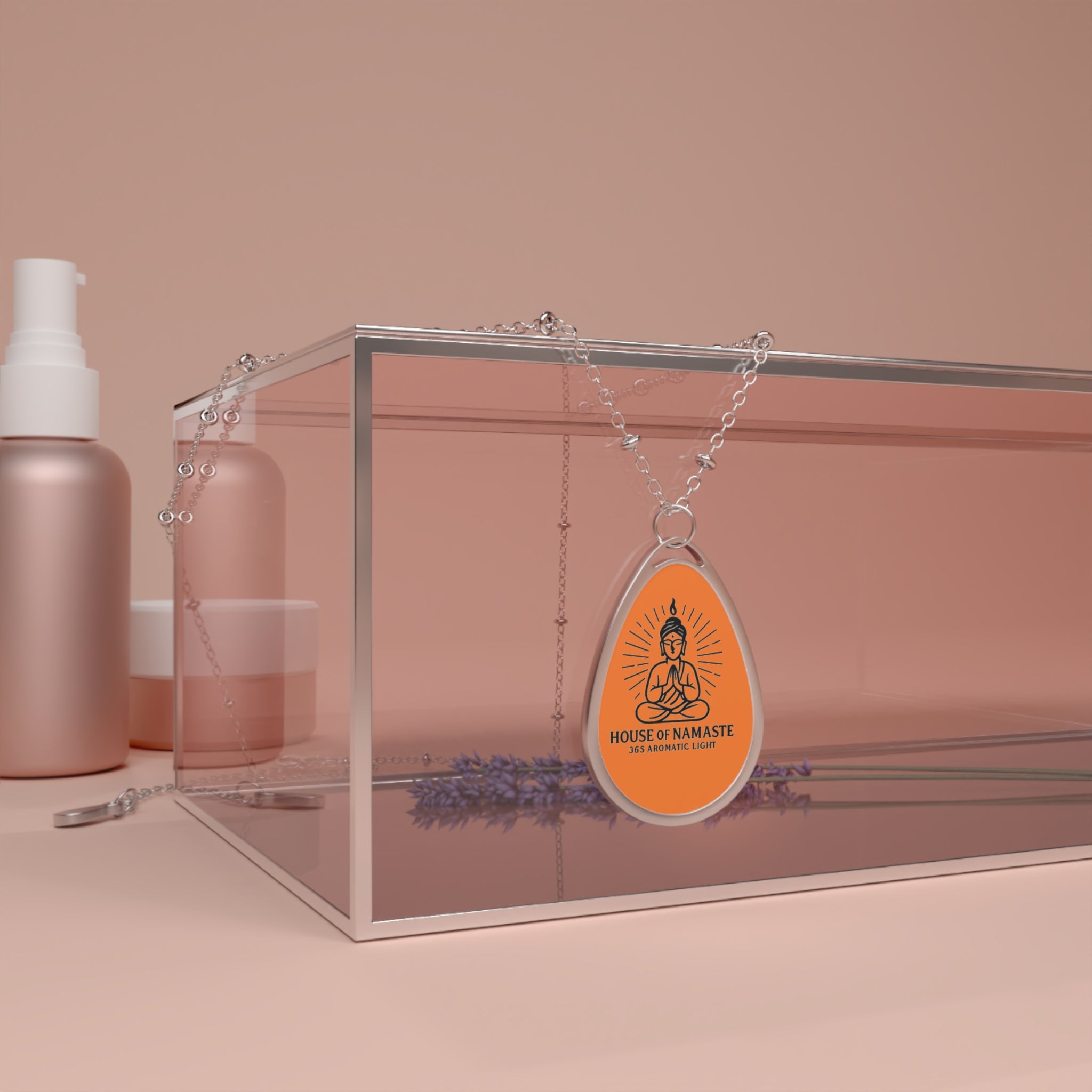 House of Namaste 365 Oval Necklace - Spiritual Jewelry for Mindfulness, Yoga Gift, Meditation Necklace, House of Namaste, Unique Gift Idea