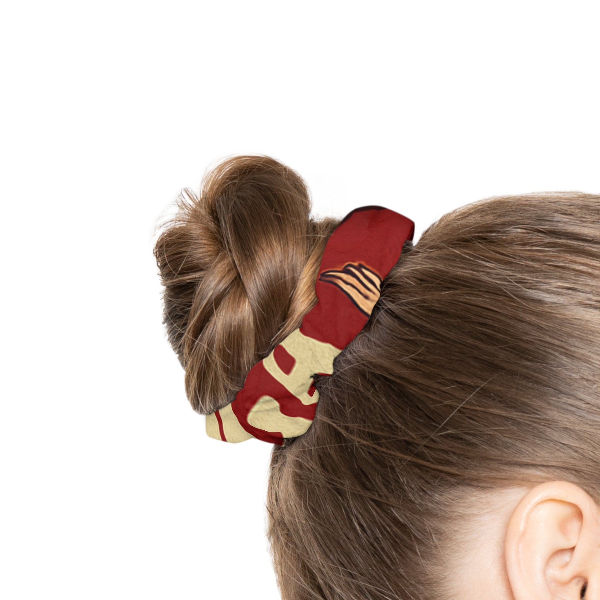 Festive Holiday Scrunchie, Christmas Hair Accessory, Winter Fashion, Cute Hair Tie, Gift for Her, Holiday Party Style