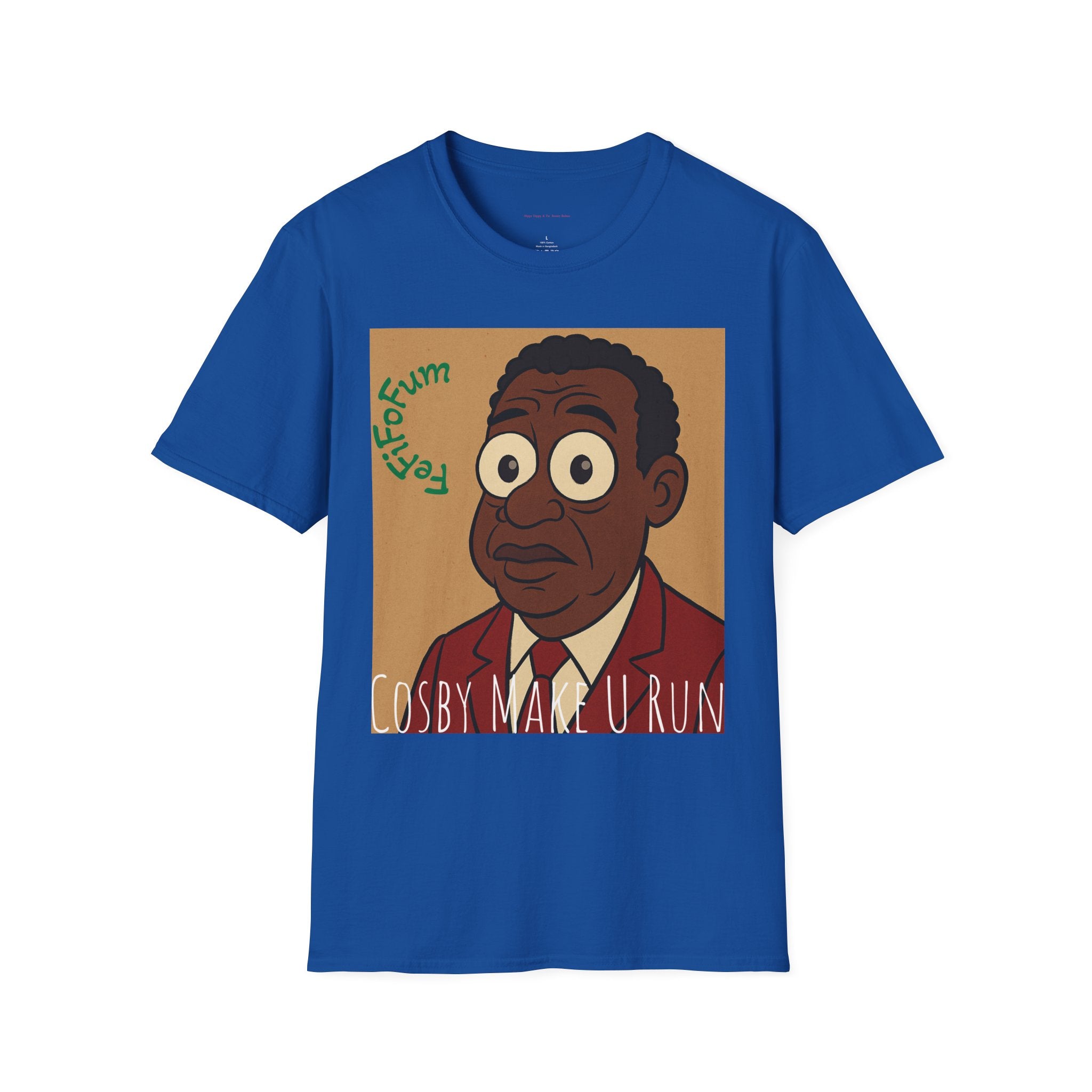 Cosby-themed Unisex Softstyle T-Shirt - Fun Graphic Tee for Humor Lovers, Perfect for Casual Wear, Gifts, Holidays, Parties, and Events