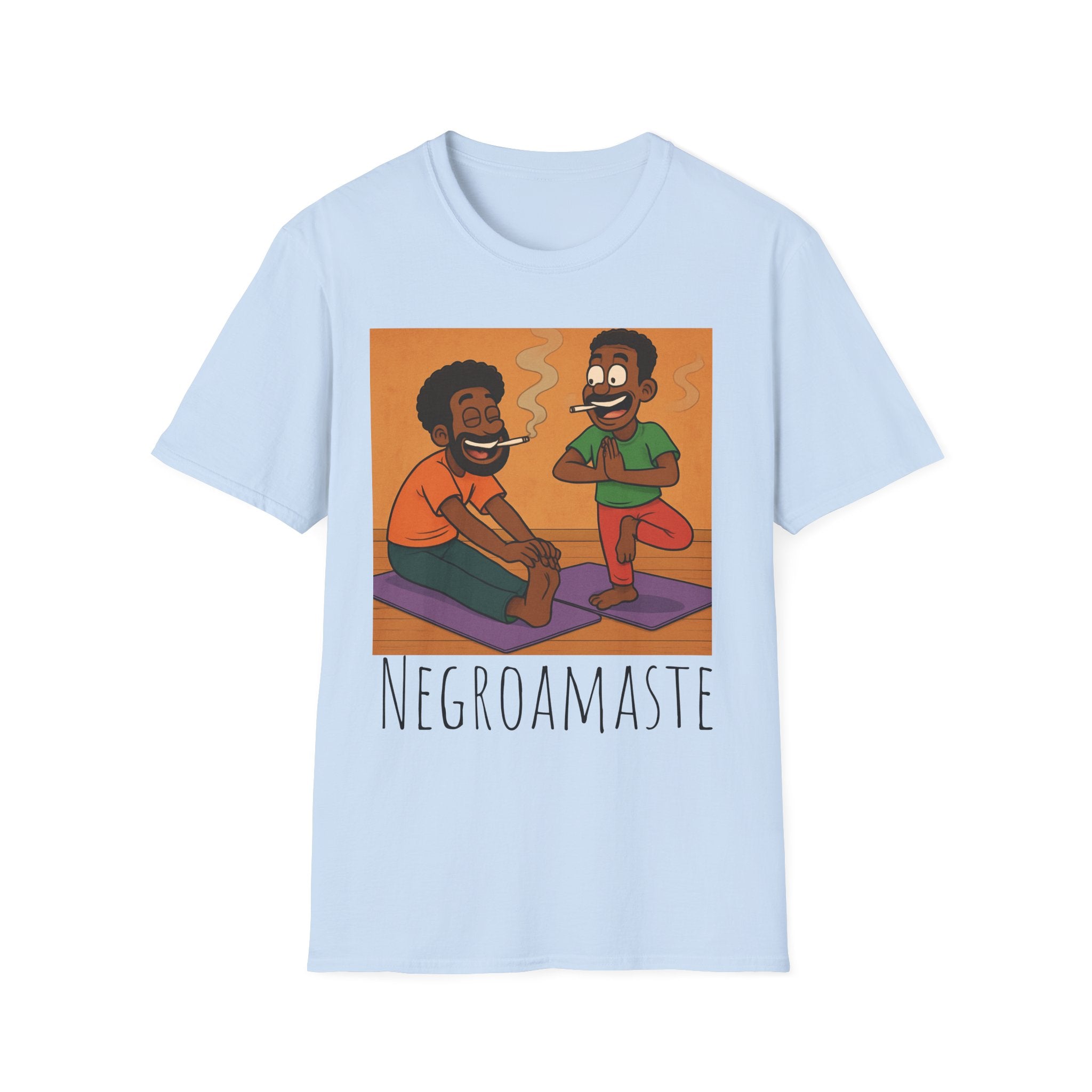 Negroamaste Yoga Tee, Unisex Softstyle T-Shirt for Yoga Lovers, Fun Fitness Apparel, Great Gift for Friends, Relaxation, Affirmation, [...]