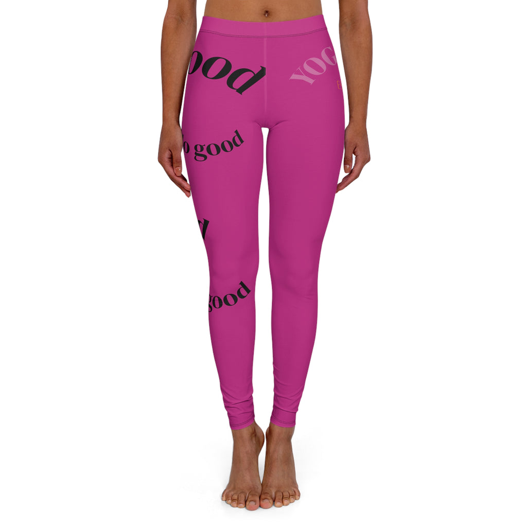 Inspirational Yoga Brats Women's Leggings, Casual Spandex Bottoms, Motivational Workout Wear, Yoga Pants, Self-Care Fashion