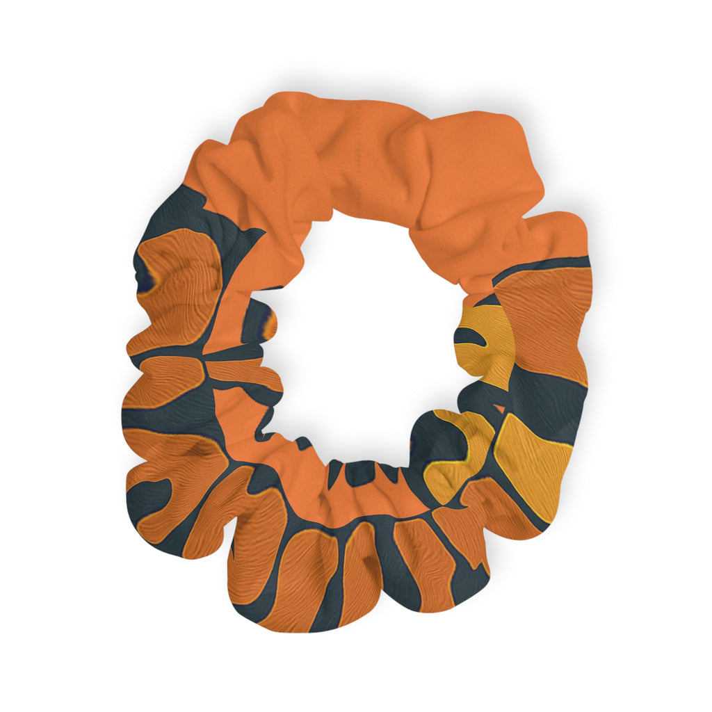 Vibrant Tiger Print Scrunchie | Hair Accessories for Animal Lovers, Creative Gifts for Friends, Party and Casual Wear