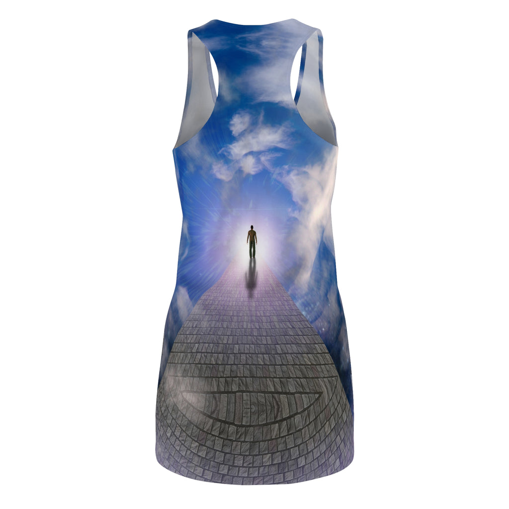 YOGA BRATS Dreamy Racerback Dress, Visionary Dress, Boho Summer Dress, Inspirational Fashion, Vacation Outfit, Artistic Maxi Dress