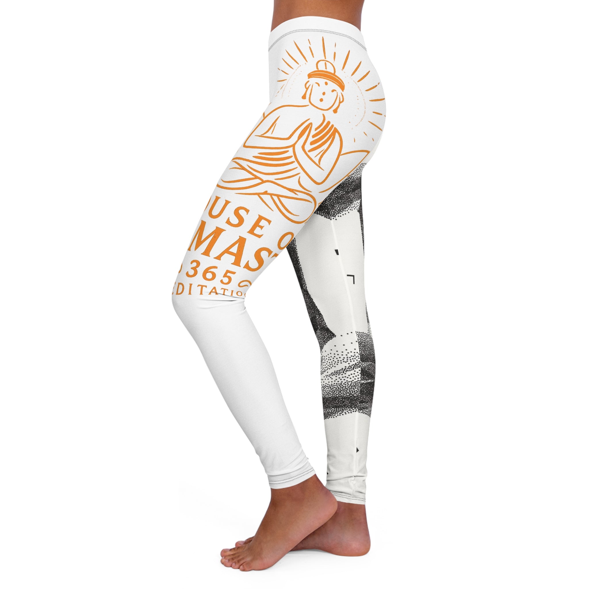 Yoga Brats Stylish Unisex Spandex Leggings with Inspiring Design, Yoga Pants, Activewear, Casual Wear, Gift for Fitness Enthusiasts