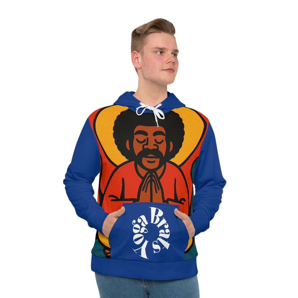 YOGA BRATS Meditative Men's Hoodie - Colorful Spiritual Design, Yoga Wear, Gift for Mindfulness, Streetwear, Relaxation Apparel