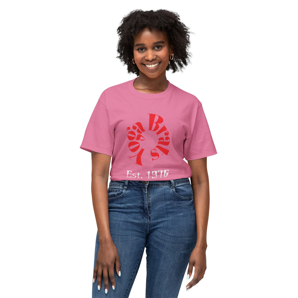 Unisex Fabric Graphic T-shirt, Casual Comfortable Tee for Every Day, Gift for Yoga Lovers, Lounge Wear, Birthday Present