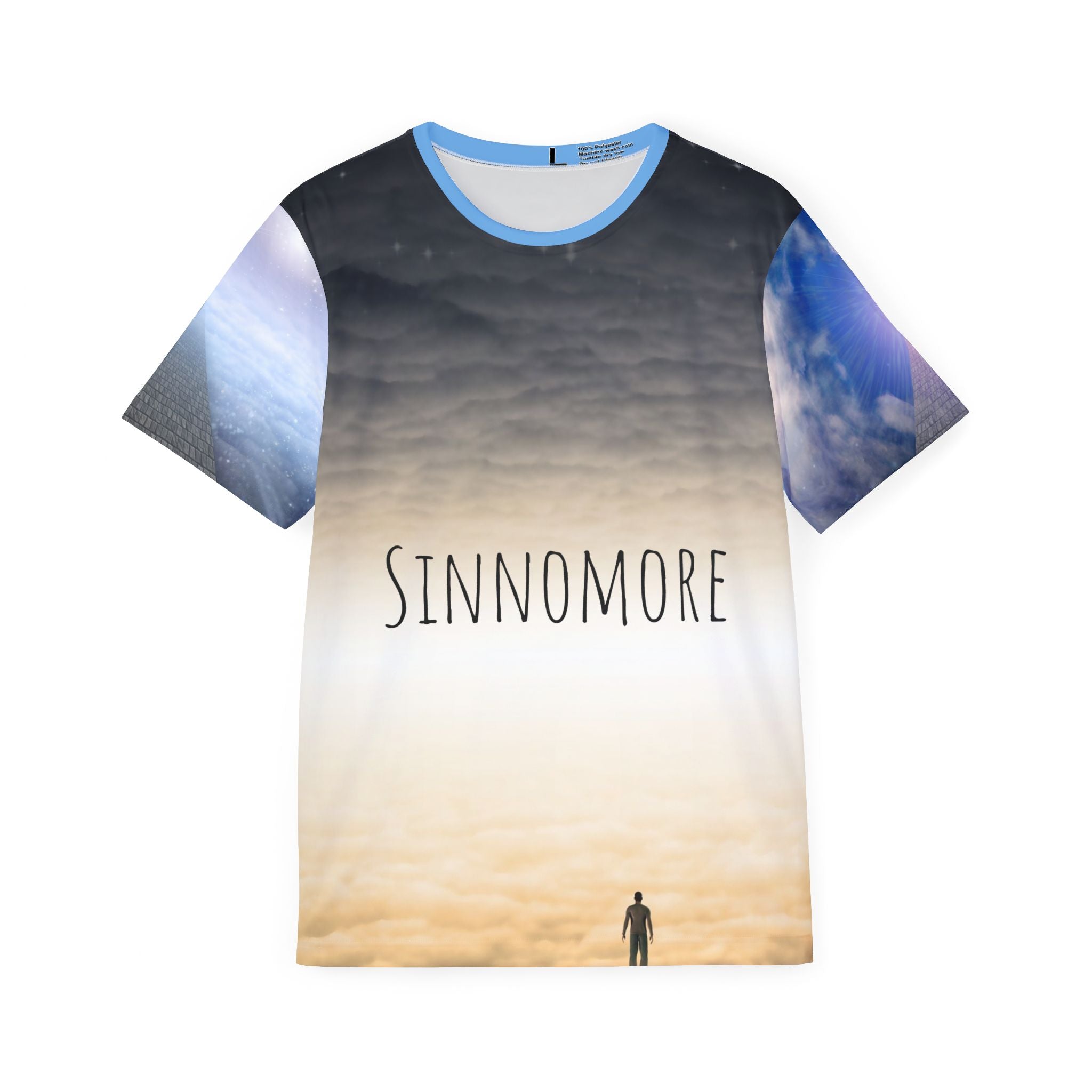 Men's Artistic Sports Jersey with Inspirational Design, Unique Sportswear for Fitness, Gifts for Him, Motivational Activewear, Casual Tee