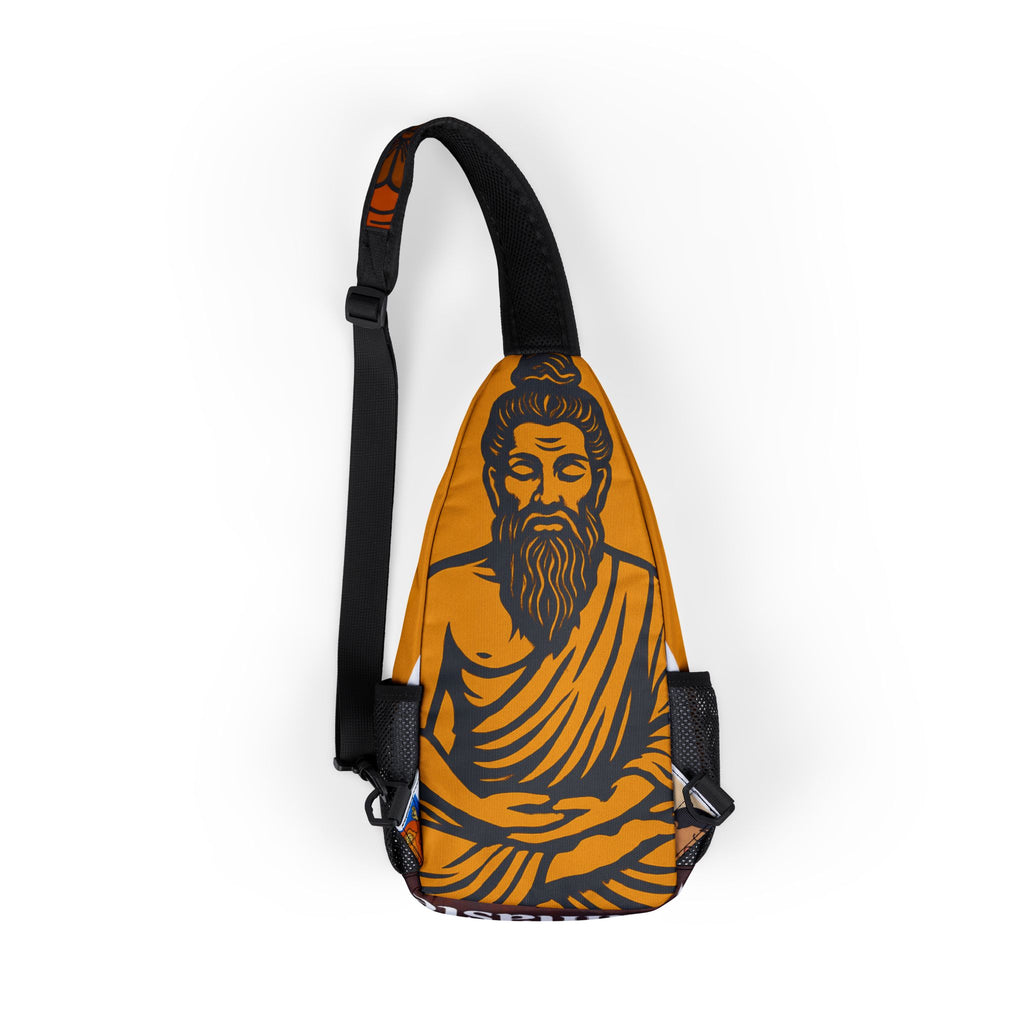 Buddha-Inspired Chest Bag | AOP Sling Bag for Yoga, Festivals, Travel, Meditation, and Everyday Use
