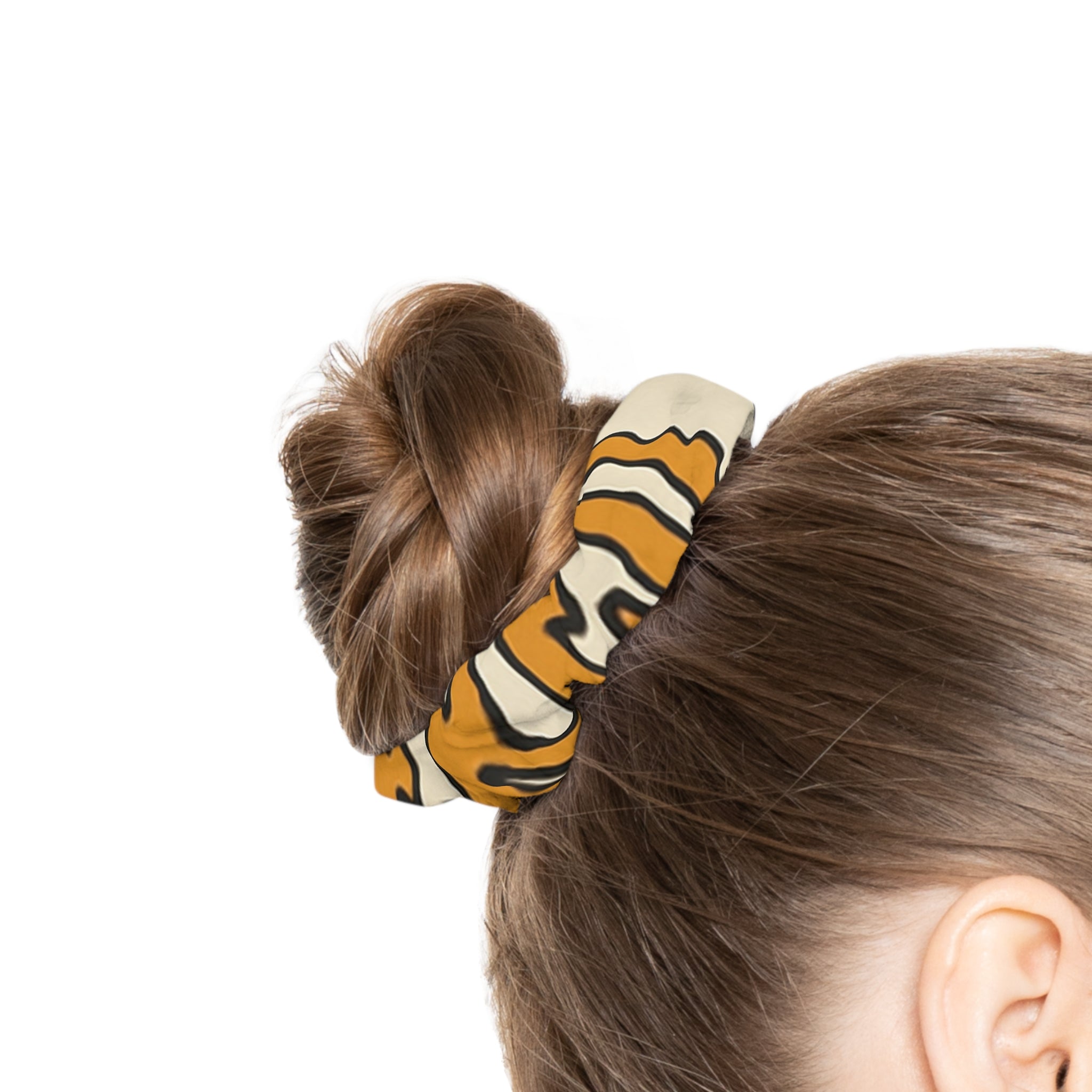 Yoga Brats "Centered" Scrunchie | Wild Vibes Hair Accessory | Perfect for Animal Lovers, Gifts, Summer Fashion, and Festivals