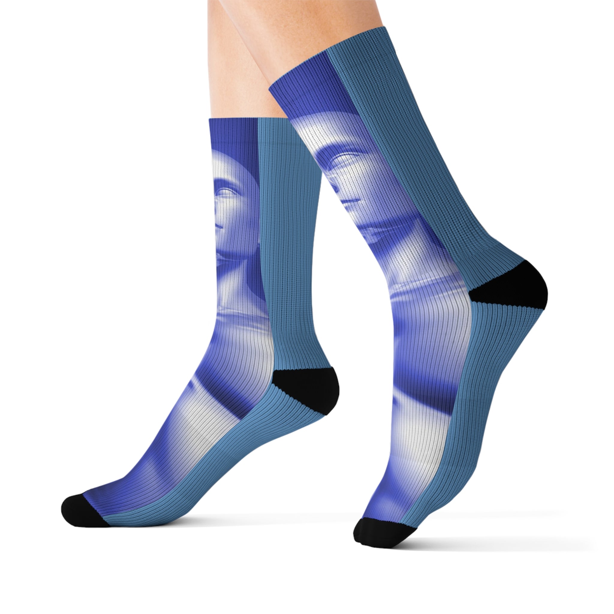 Yoga Brats Artistic Sublimation Socks | Unique Fashion Statement | Gift for Creatives, Art Lovers, Special Occasions, Daily Wear