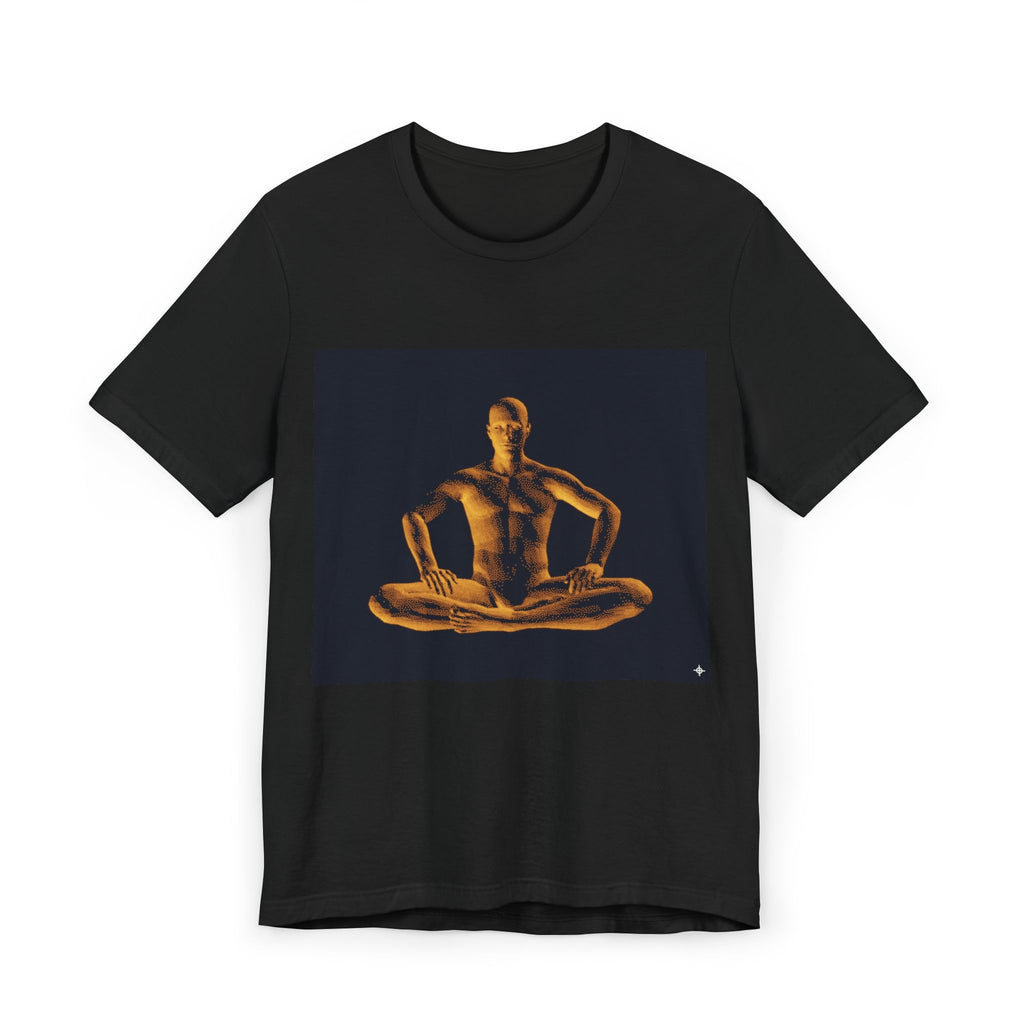 Meditative Man Unisex T-Shirt, Yoga Shirt, Mindfulness Tee, Spiritual Apparel, Gift for Yoga Lovers, Meditation Lover Top
