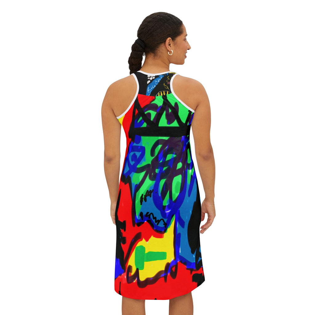 Abstract Giant "Guru K.A. Navi" blessed the Yoga Brats with another one of his designs! Thank you and much love brother. -Namaste-Artistic Dress - Unique Design, Summer Wear, Festival Fashion, Blissful Dress, Everyday Centering