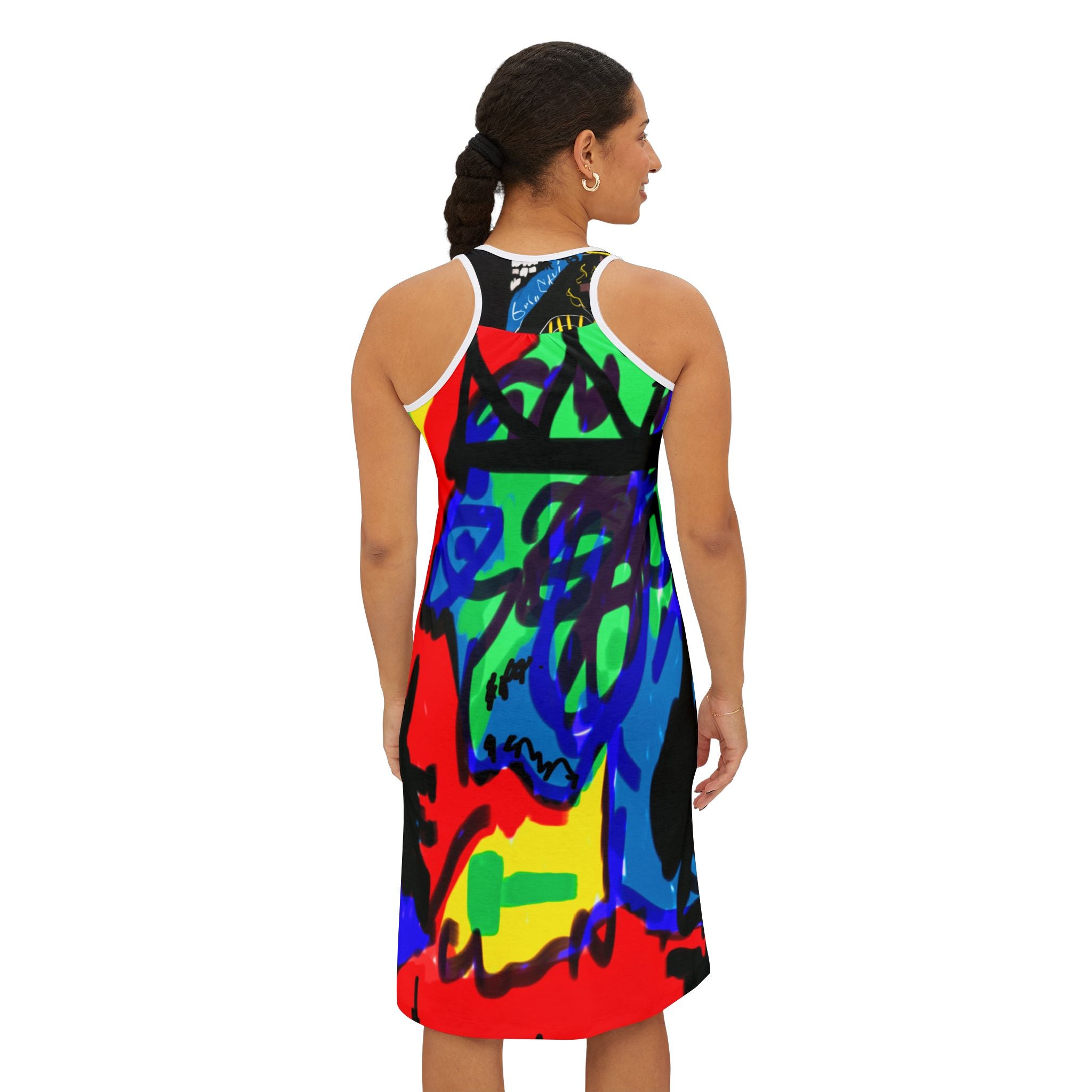 Abstract Giant "Guru K.A. Navi" blessed the Yoga Brats with another one of his designs! Thank you and much love brother. -Namaste-Artistic Dress - Unique Design, Summer Wear, Festival Fashion, Blissful Dress, Everyday Centering