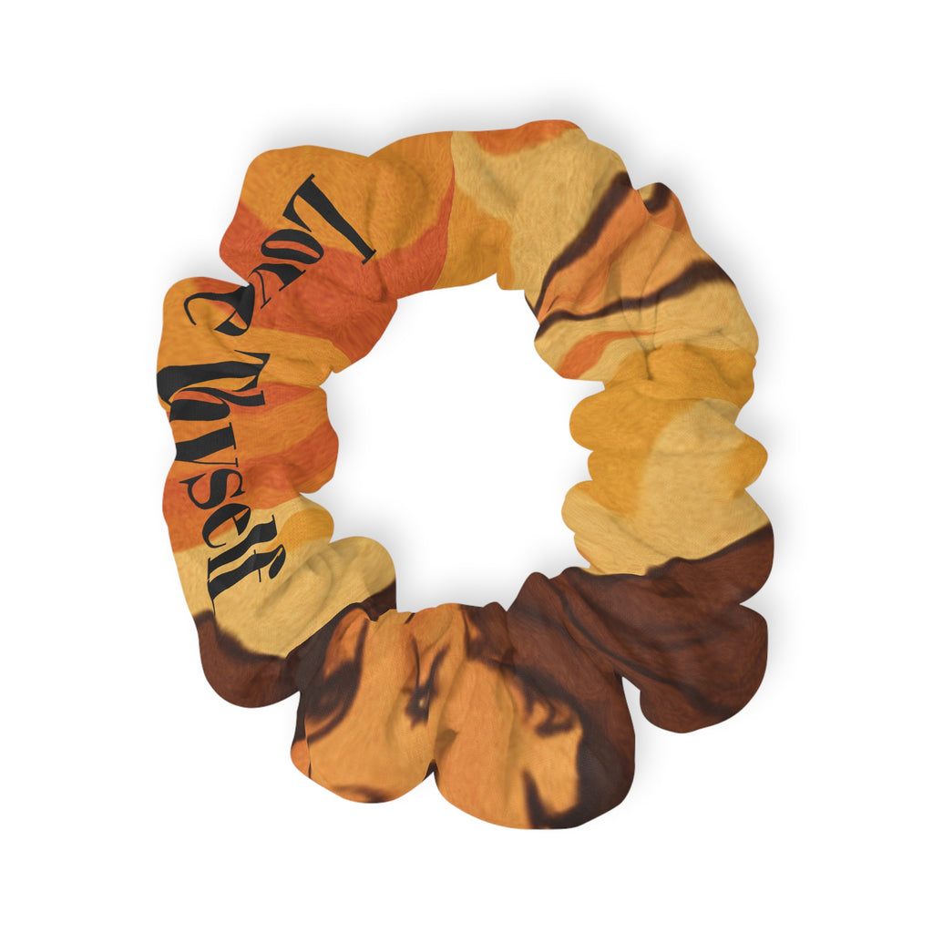 Yoga Brats Love Thyself Scrunchie | Love Yourself Hair Accessory, Fall Fashion, Gift for Her, Cute Hair Tie, Festival Outfit