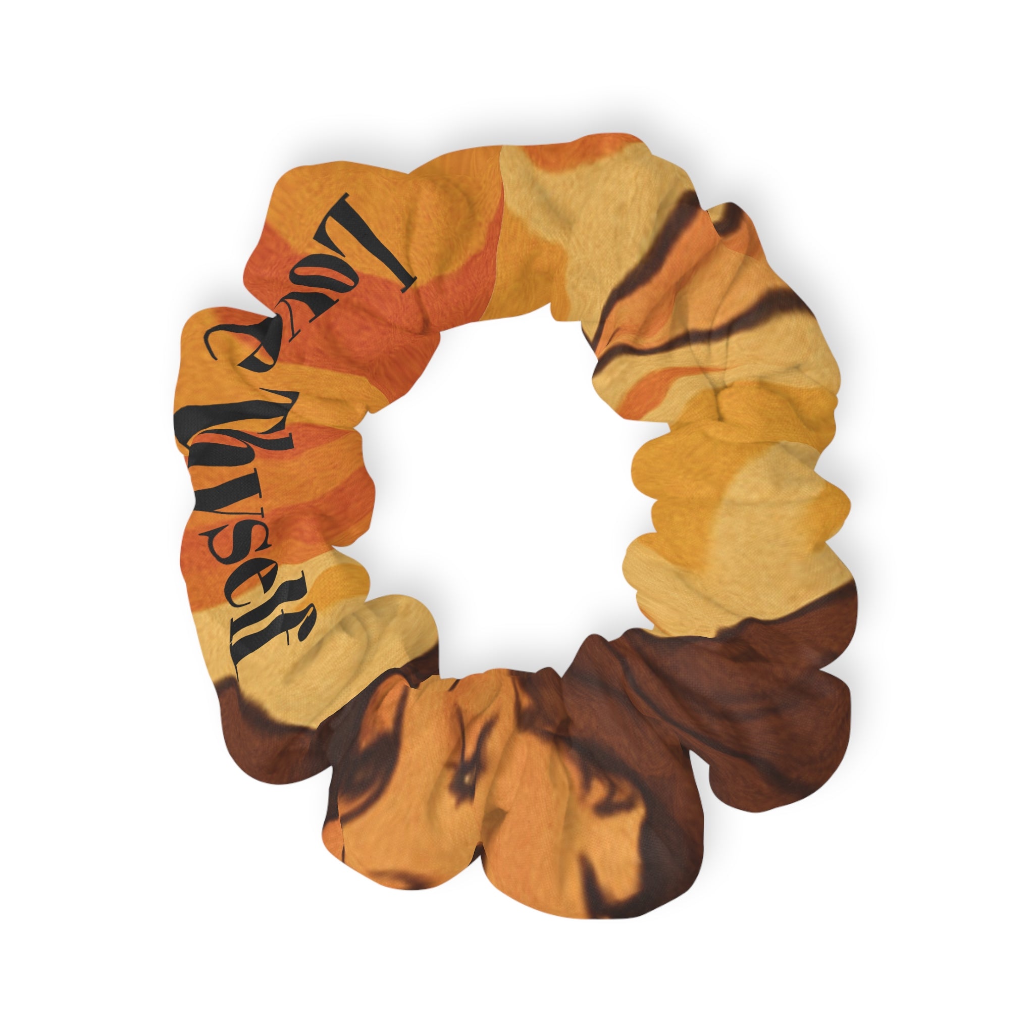 Yoga Brats Love Thyself Scrunchie | Love Yourself Hair Accessory, Fall Fashion, Gift for Her, Cute Hair Tie, Festival Outfit
