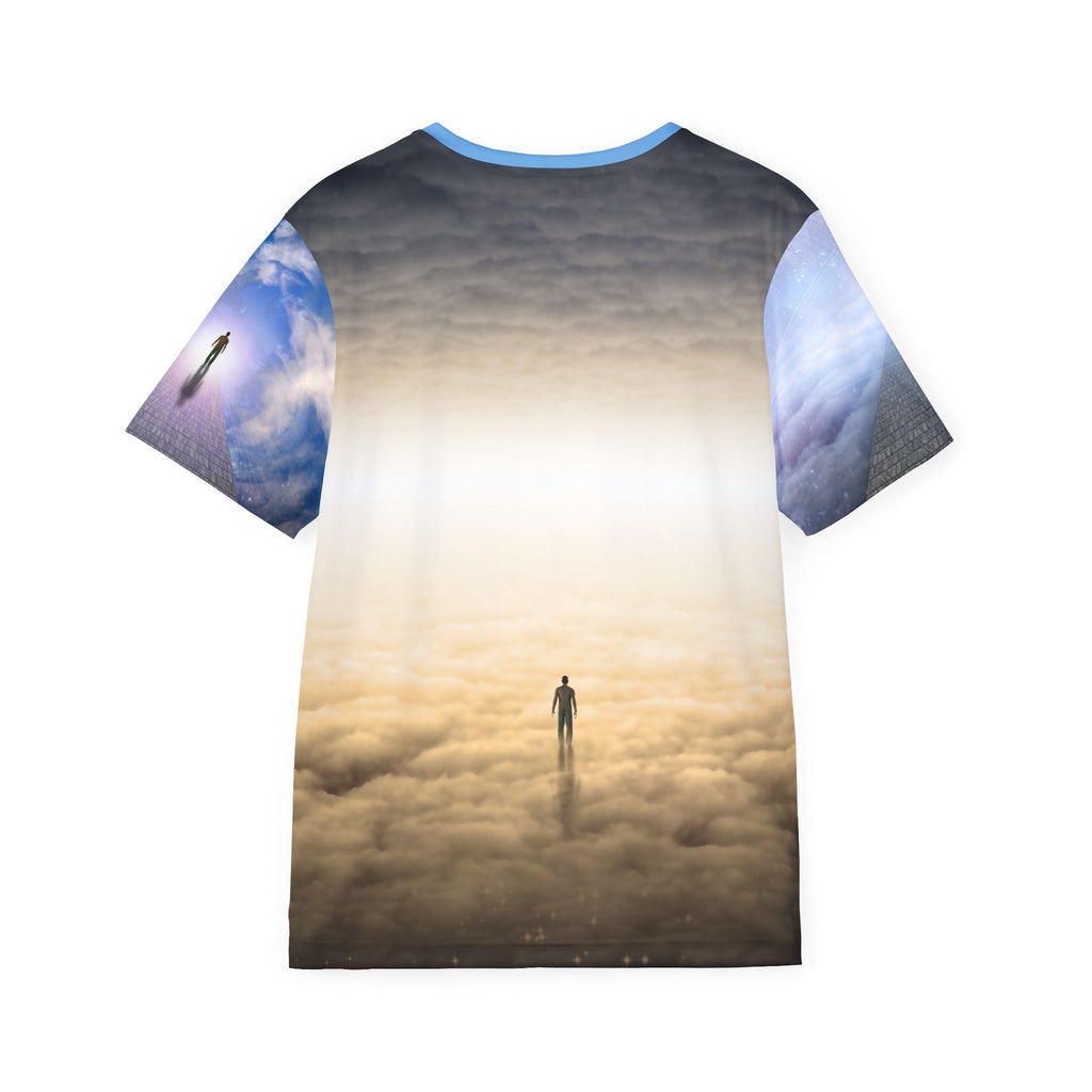 Men's Artistic Sports Jersey with Inspirational Design, Unique Sportswear for Fitness, Gifts for Him, Motivational Activewear, Casual Tee