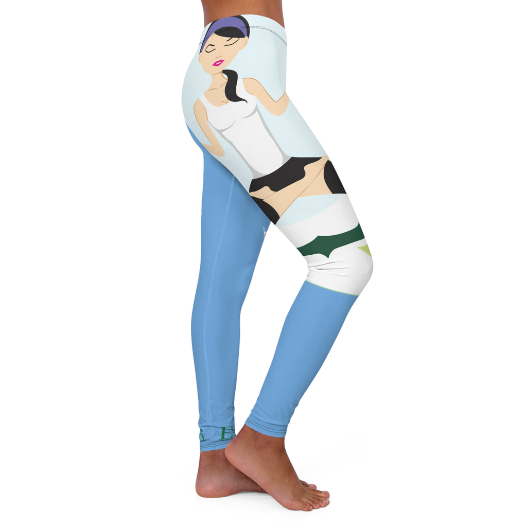 Yoga-Inspired Women's Casual Leggings, Comfortable Spandex Pants for Fitness, Yoga, Loungewear, Activewear, Gift for Her