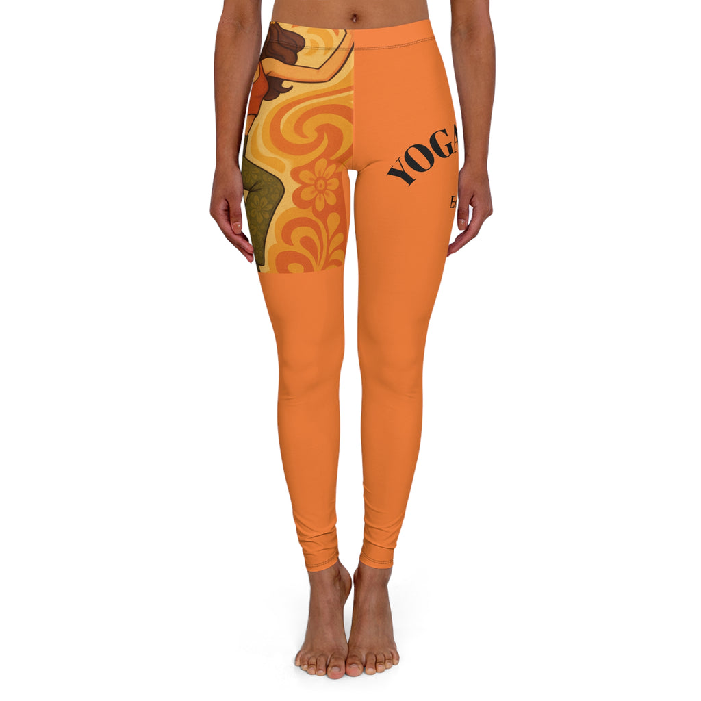 YOGA BRATS women's Vibrant Floral Spandex Leggings, Casual Workout Leggings, Yoga Pants, Spring Activewear, Unique Gifts