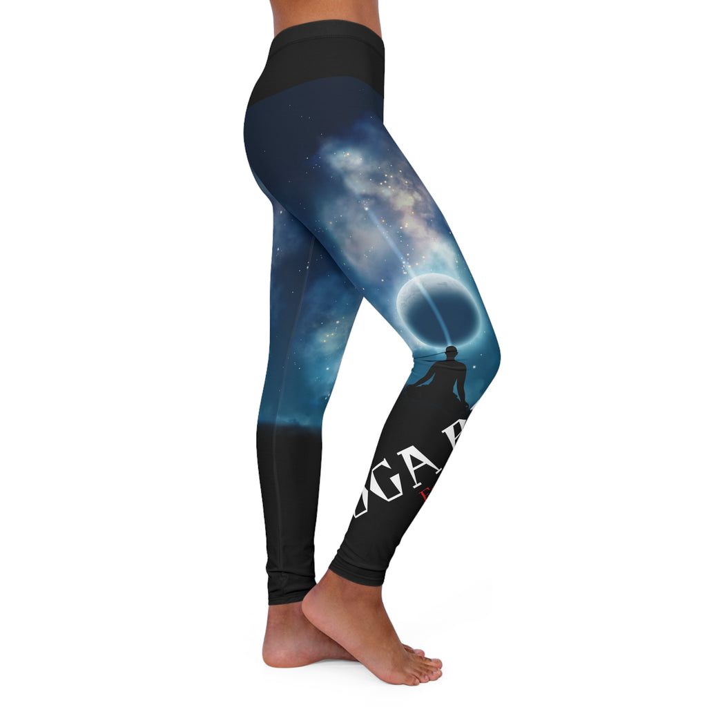 Galaxy-Inspired Women's Spandex Leggings, Cosmic Activewear, Yoga Pants, Comfortable Workout Tights, Sci-Fi Leggings, Starry Night Fitness