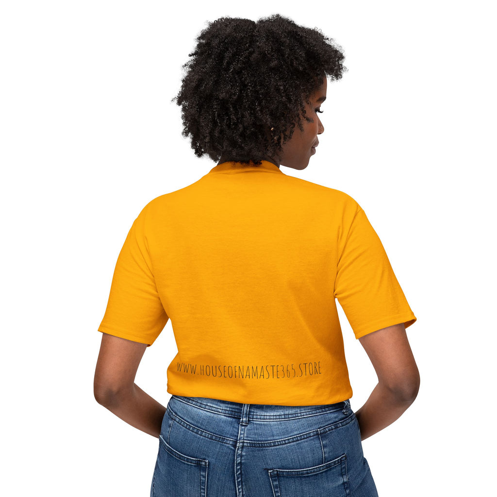 Unisex Fabric Graphic T-shirt, Casual Comfortable Tee for Every Day, Gift for Yoga Lovers, Lounge Wear, Birthday Present