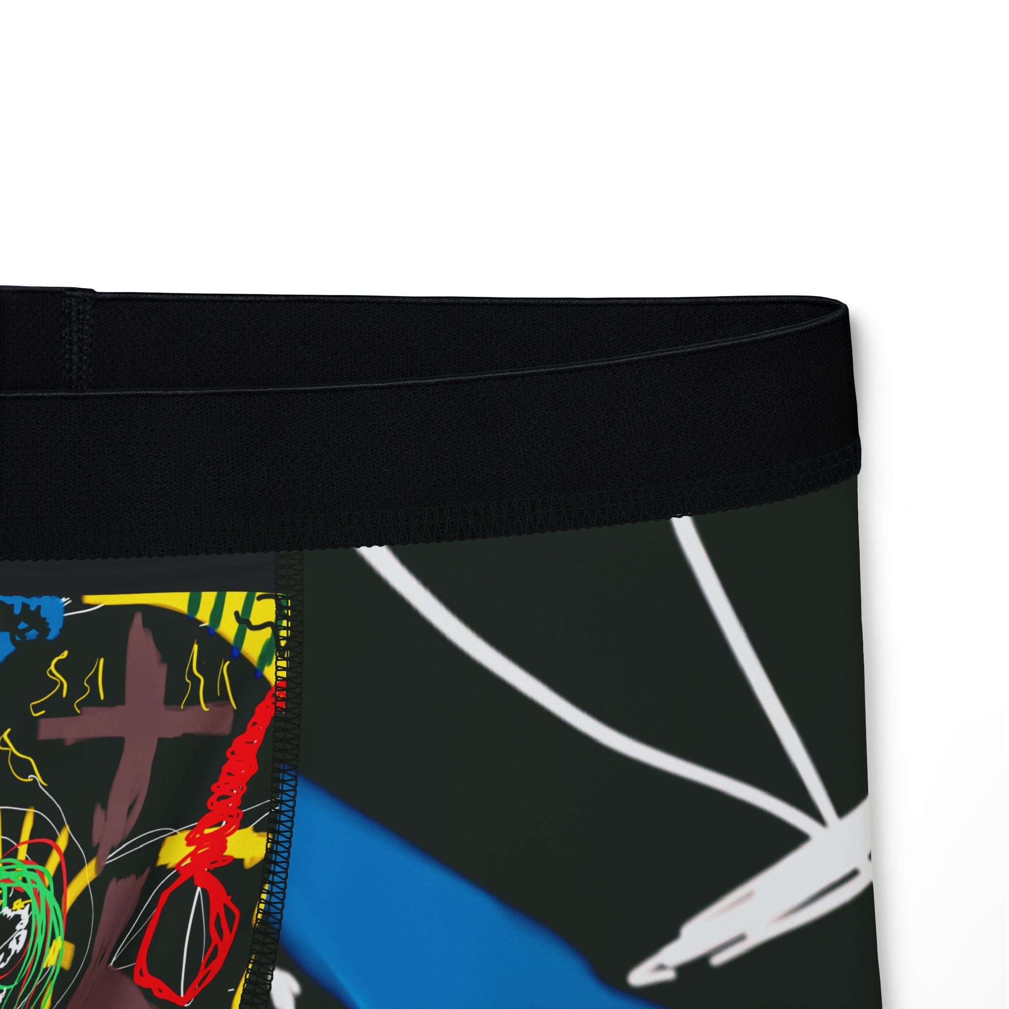 Introducing one of the greatest abstract artists in our era "Guru k. A. Navi" as he blesses us with his artist creativity!, Celebration Apparel... Namaste! (His piece of Art on these boxers is called "Babylonian Smithsonian!")