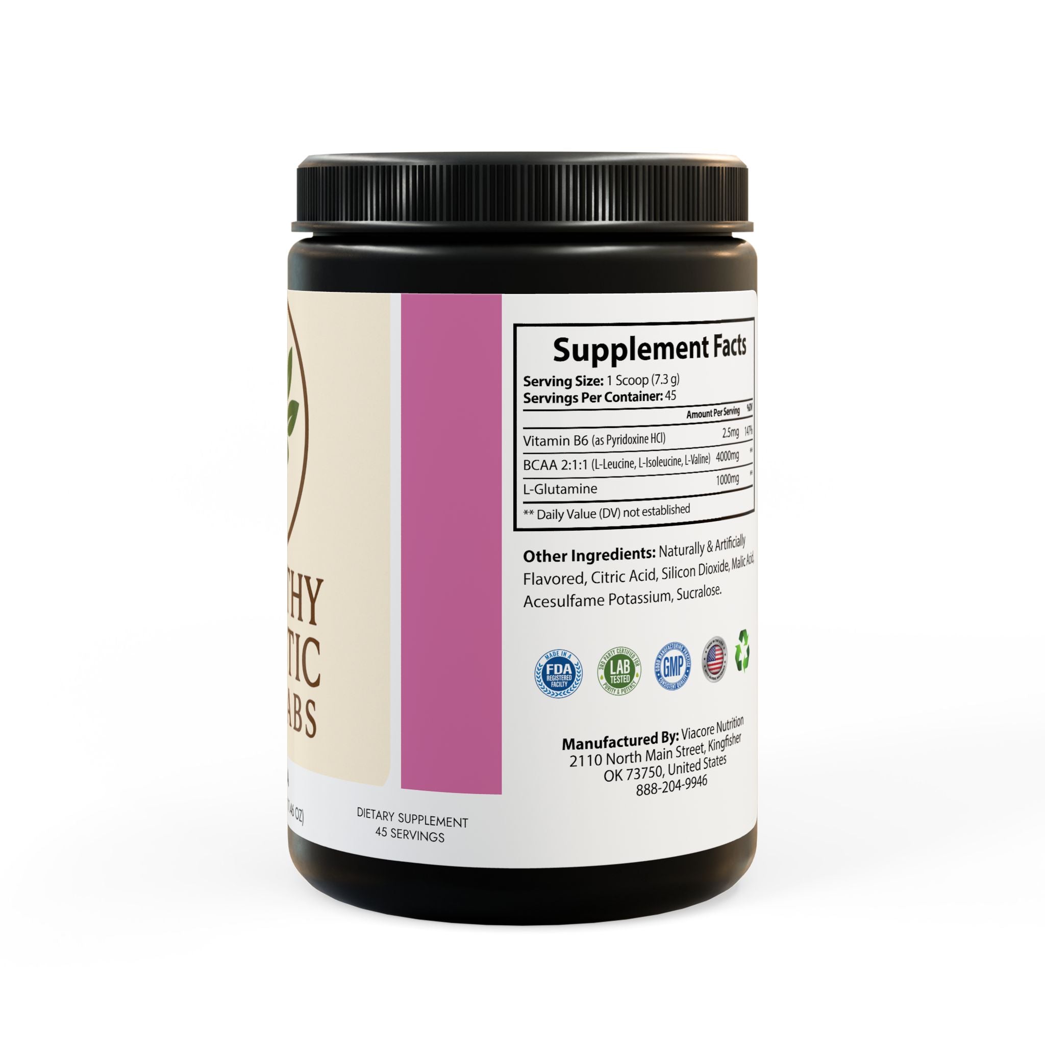 BCAA Supplement, Watermelon (325g, 11.46oz, 45 servings)