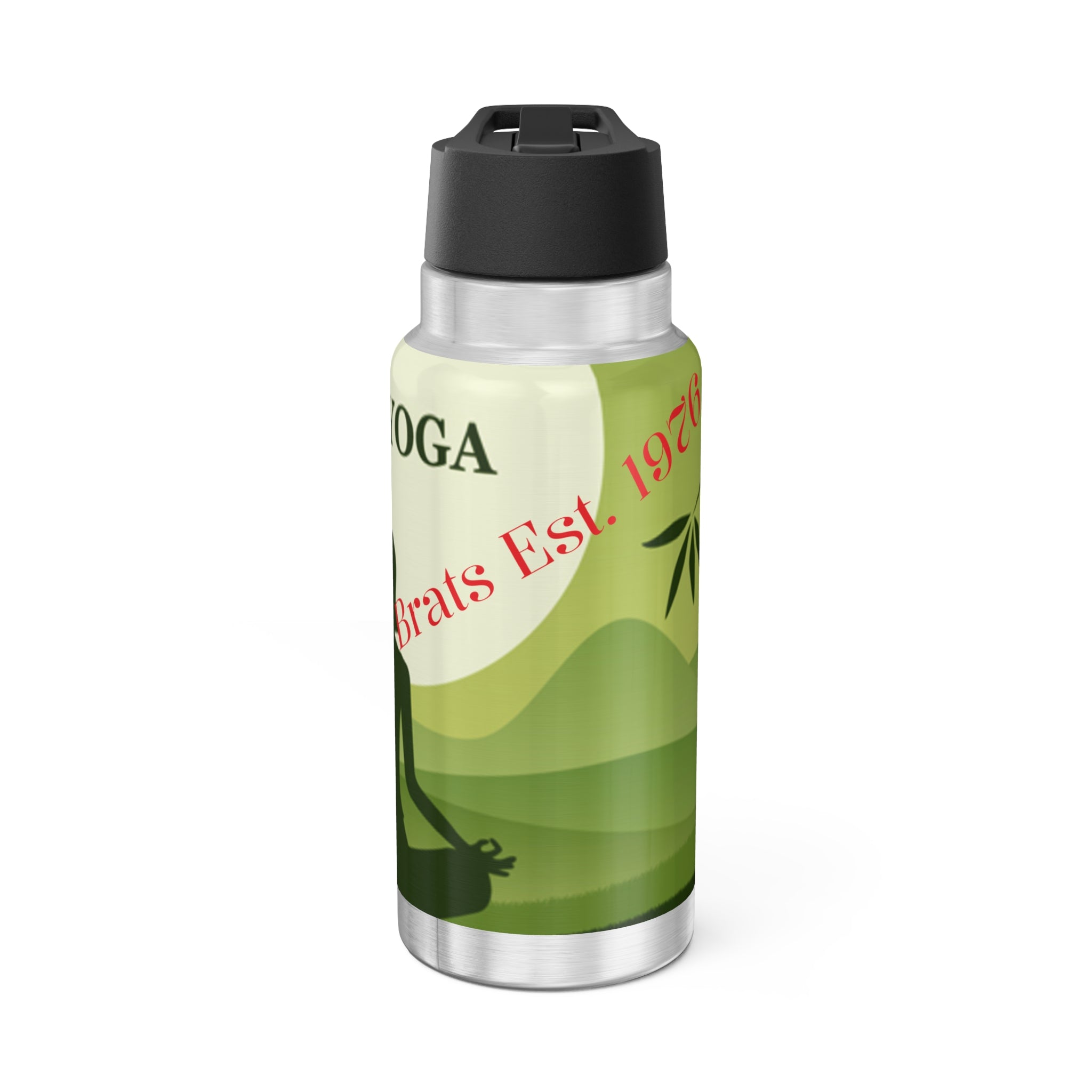 Yoga Brats Gator Tumbler - 32oz Hydration Bottle for Mindfulness, Fitness, and Meditation - Perfect Gift for Yogis, Athletes, and Wellness Lovers