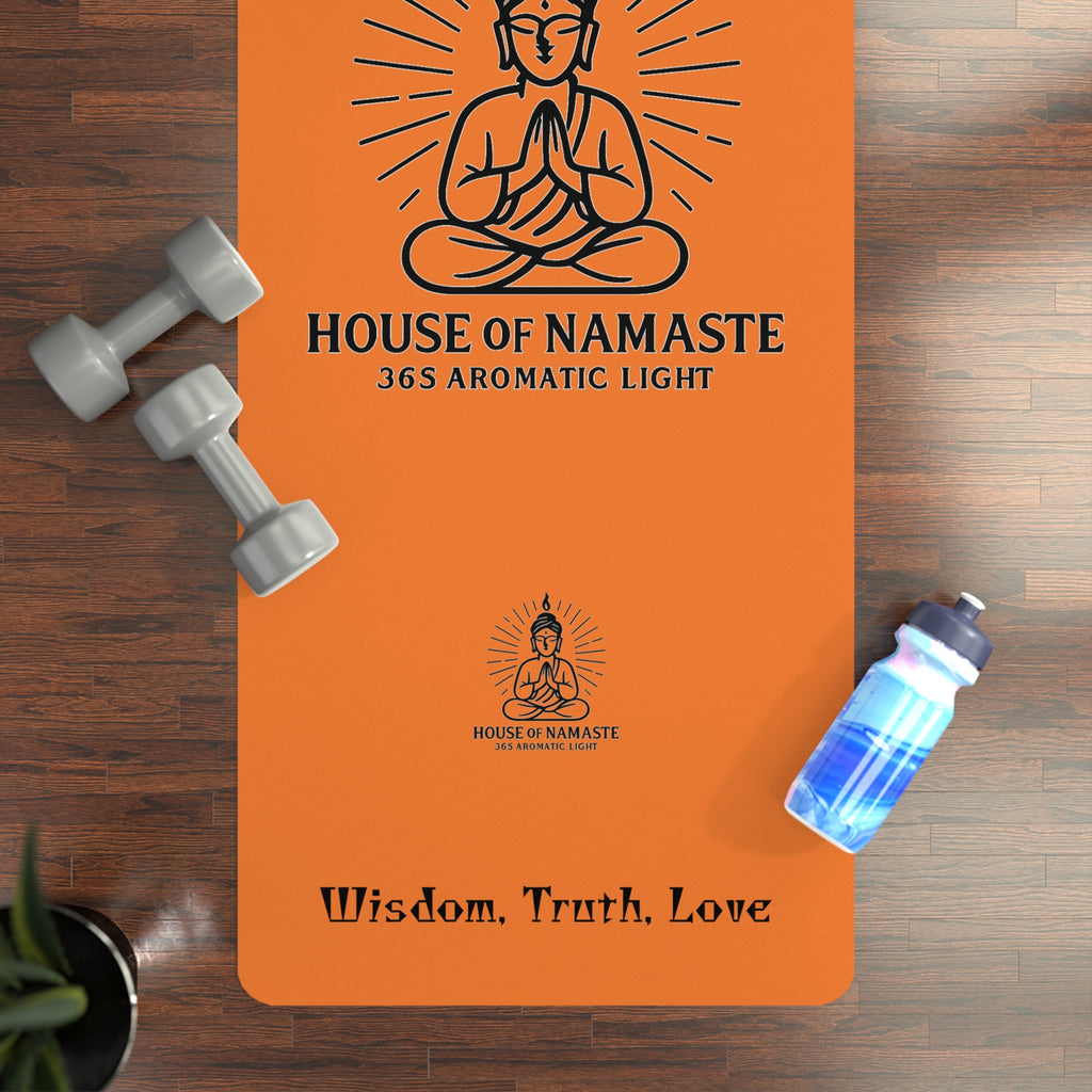 Inspirational House of Namaste 365 Yoga Mat - House of Namaste, Meditation Mat, Fitness Mat, Home Workout Accessory, Gift for Yogis