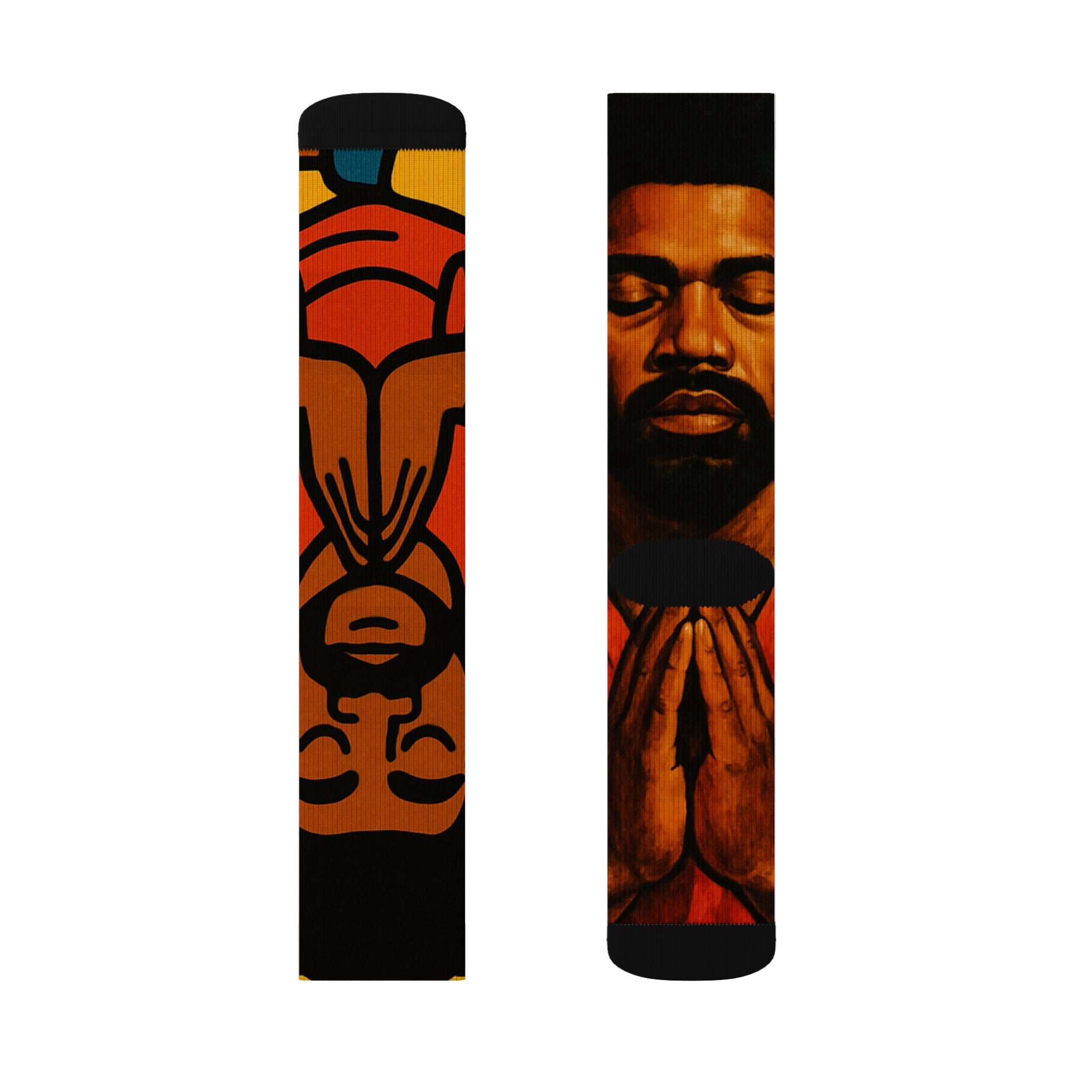 The "Negroamaste Socks" by Yoga Brats , Trendy Sublimation Socks featuring Artistic Designs, Cozy Footwear for Everyday Style, Perfect Gift for Hip Hop Lovers, Fashionable [...]