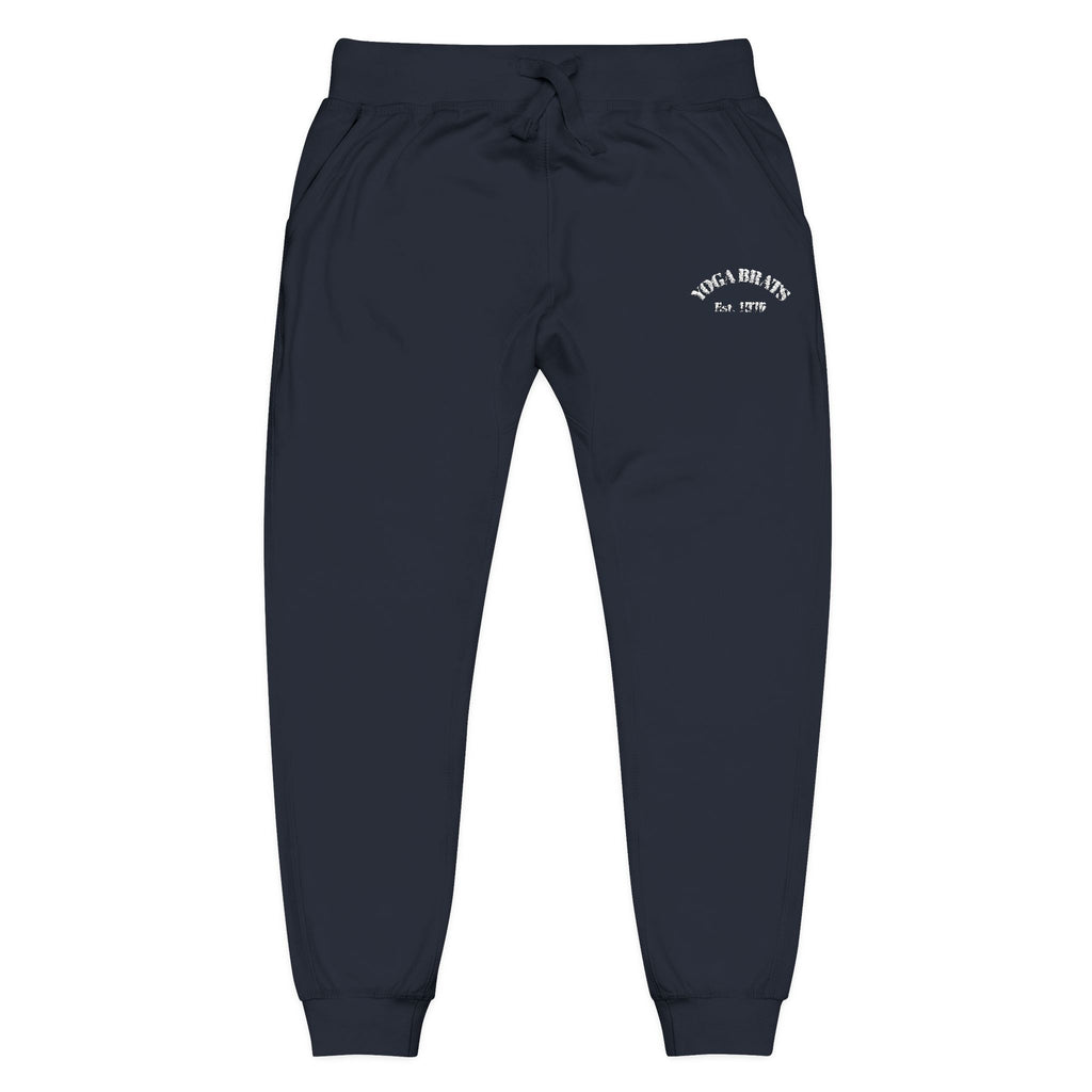 Cozy Unisex Fleece Sweatpants with Embroidery, Comfortable Lounge Wear, Stylish Athleisure Pants, Perfect for Relaxing, Gift for Her/Him