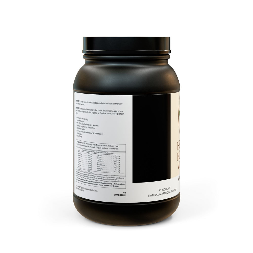 Whey Isolate Protein Supplement (907g, 2lb)