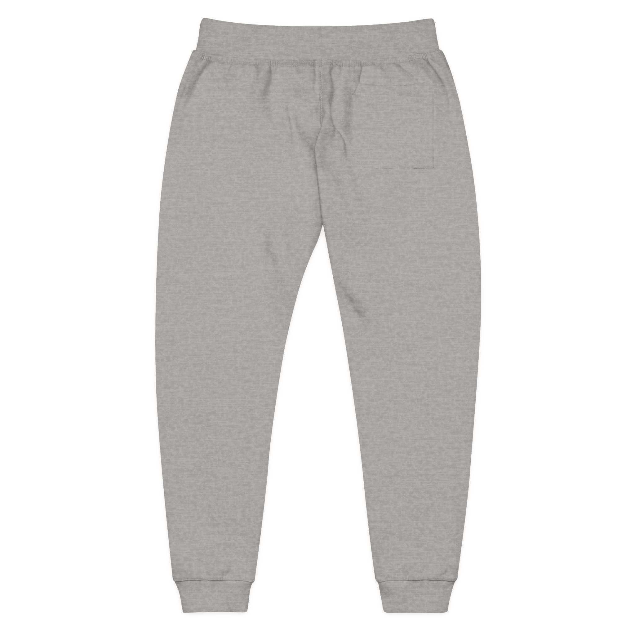 Cozy Unisex Fleece Sweatpants with Embroidery, Comfortable Lounge Wear, Stylish Athleisure Pants, Perfect for Relaxing, Gift for Her/Him