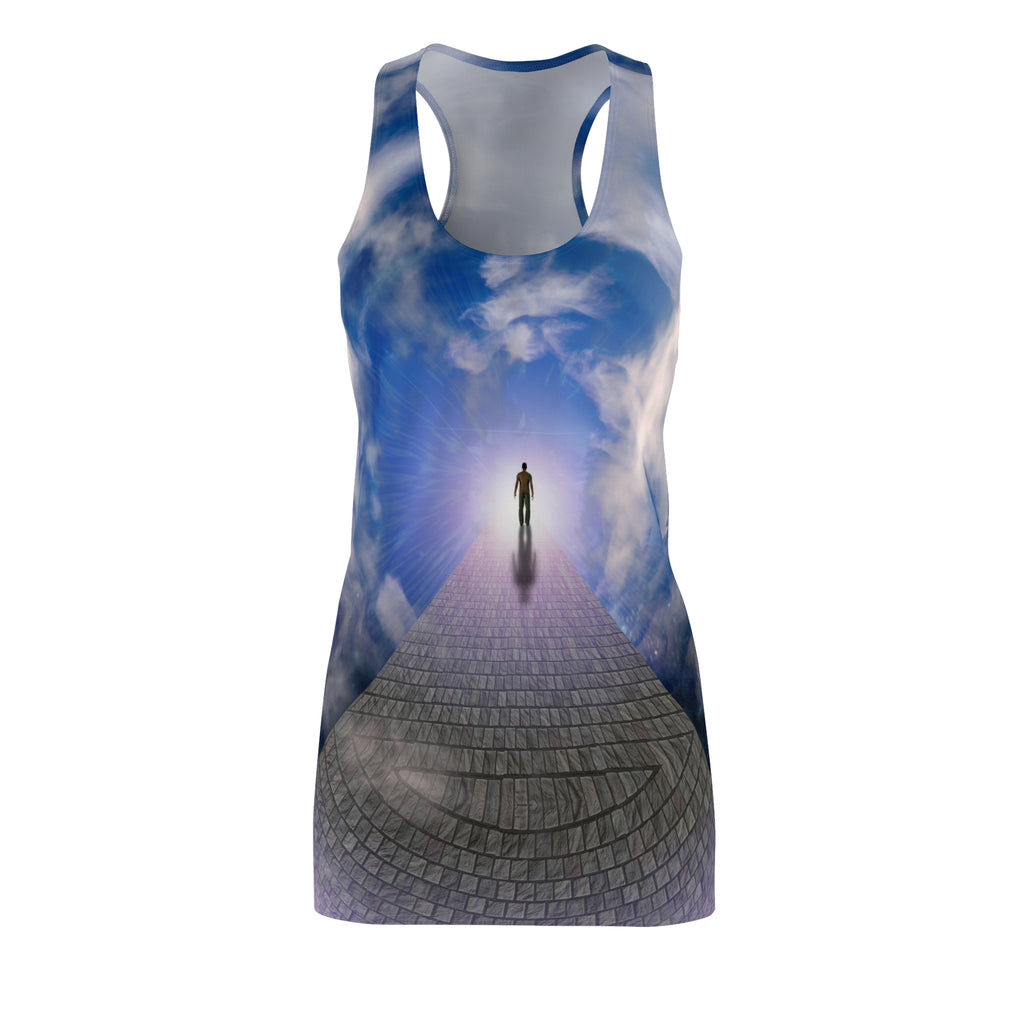 YOGA BRATS Dreamy Racerback Dress, Visionary Dress, Boho Summer Dress, Inspirational Fashion, Vacation Outfit, Artistic Maxi Dress