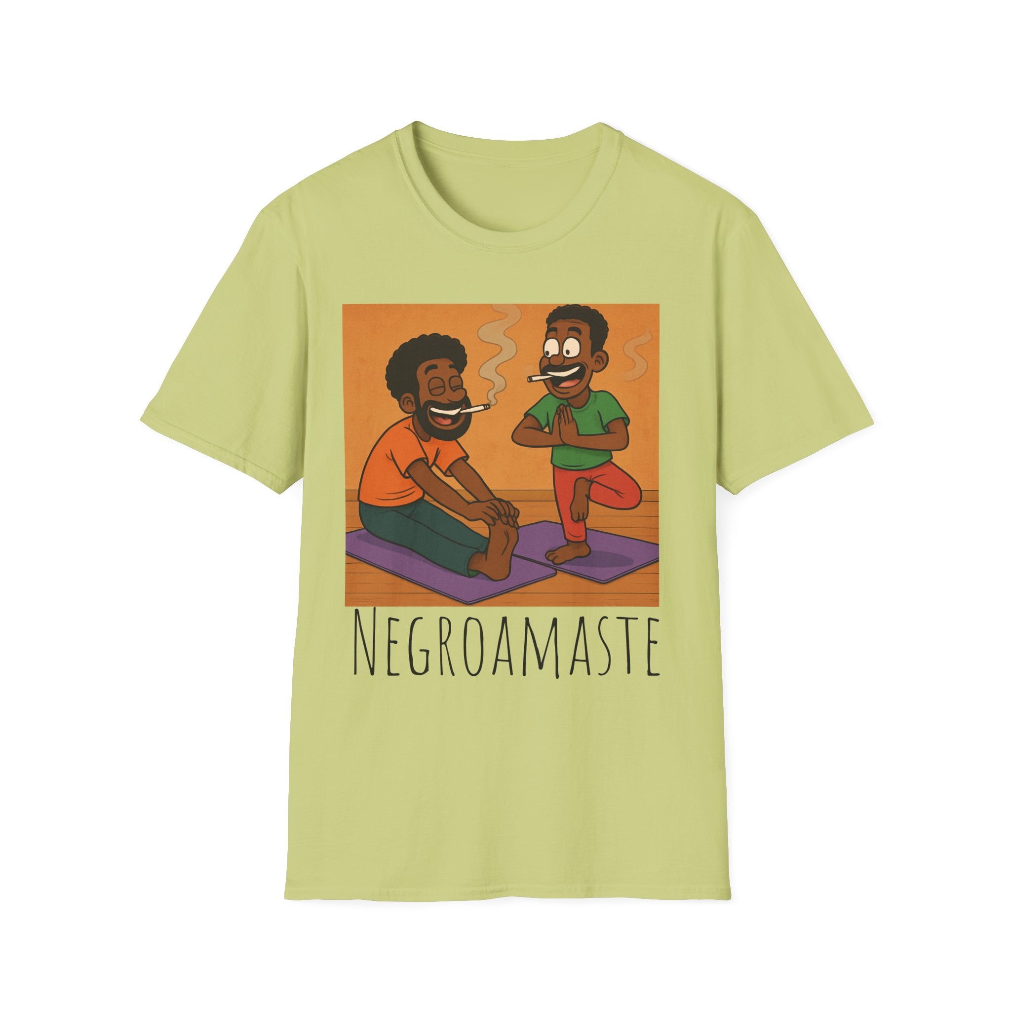 Negroamaste Yoga Tee, Unisex Softstyle T-Shirt for Yoga Lovers, Fun Fitness Apparel, Great Gift for Friends, Relaxation, Affirmation, [...]