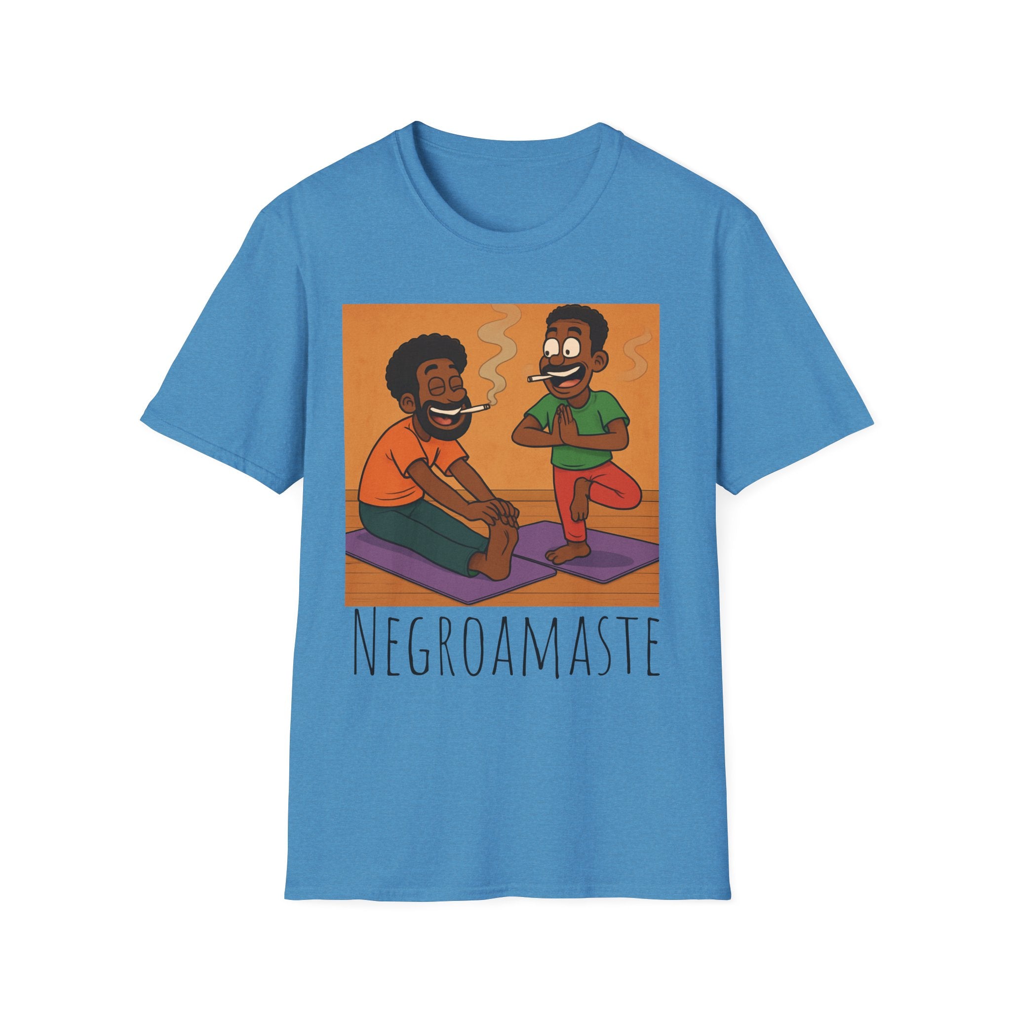 Negroamaste Yoga Tee, Unisex Softstyle T-Shirt for Yoga Lovers, Fun Fitness Apparel, Great Gift for Friends, Relaxation, Affirmation, [...]