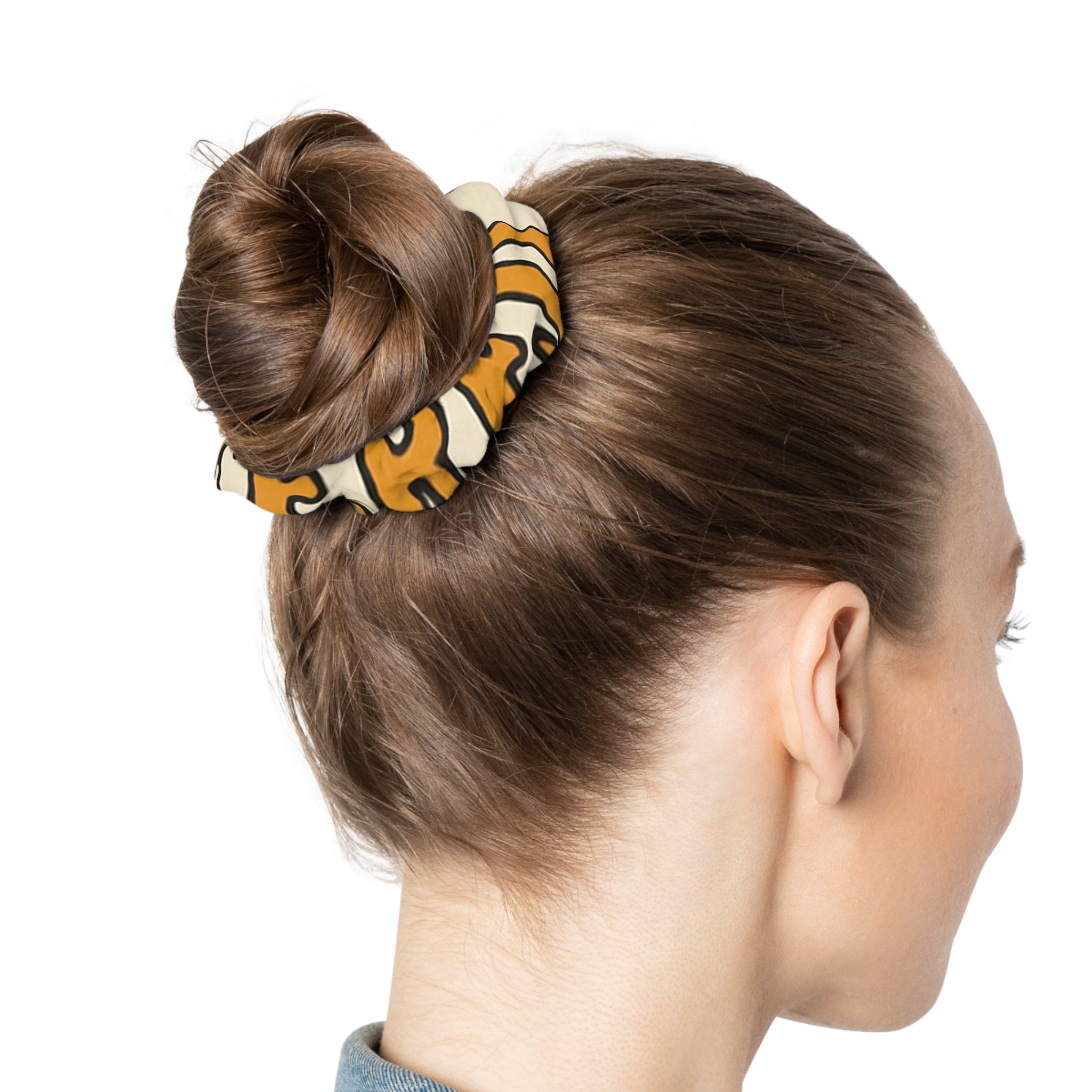 Yoga Brats "Centered" Scrunchie | Wild Vibes Hair Accessory | Perfect for Animal Lovers, Gifts, Summer Fashion, and Festivals