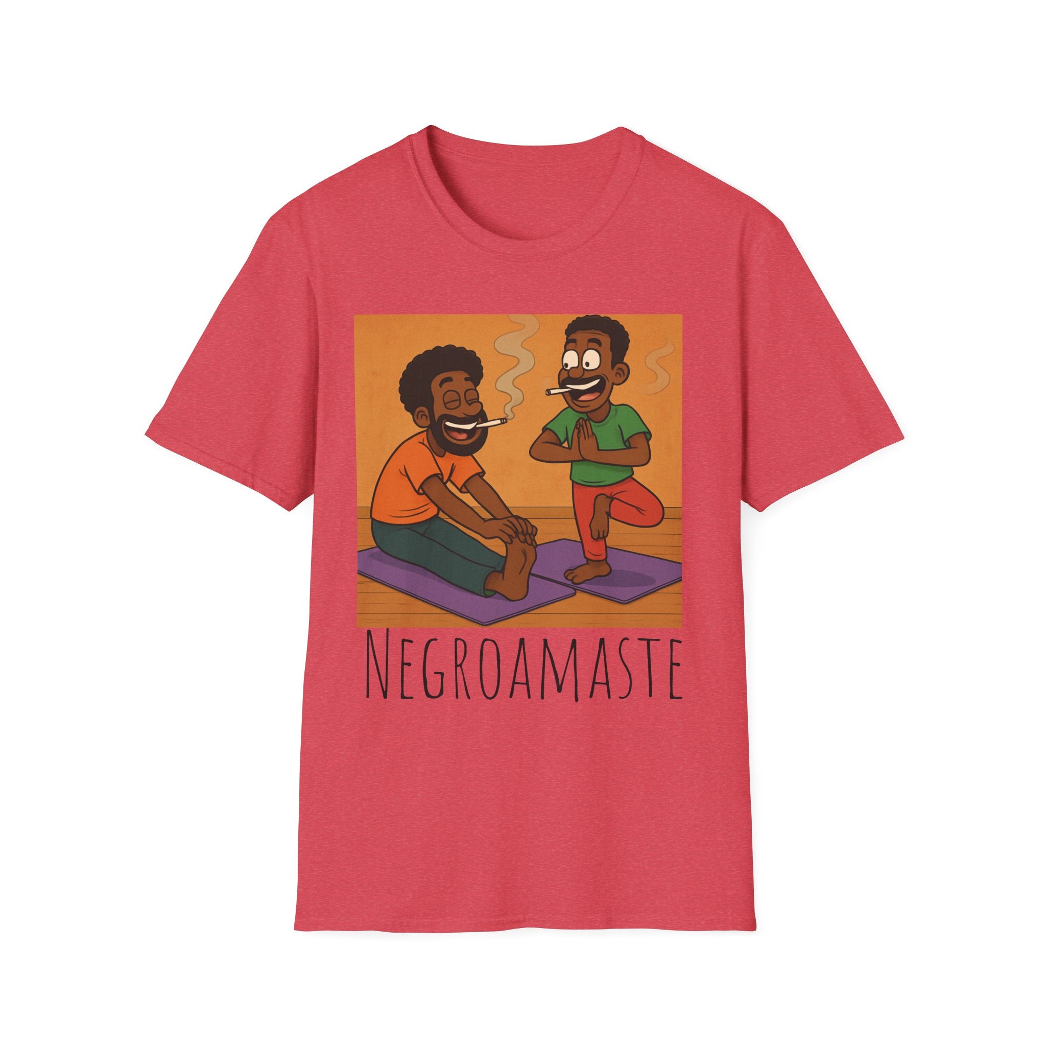 Negroamaste Yoga Tee, Unisex Softstyle T-Shirt for Yoga Lovers, Fun Fitness Apparel, Great Gift for Friends, Relaxation, Affirmation, [...]