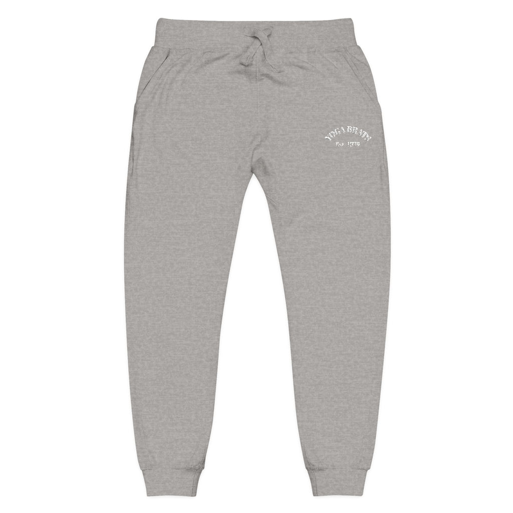Cozy Unisex Fleece Sweatpants with Embroidery, Comfortable Lounge Wear, Stylish Athleisure Pants, Perfect for Relaxing, Gift for Her/Him