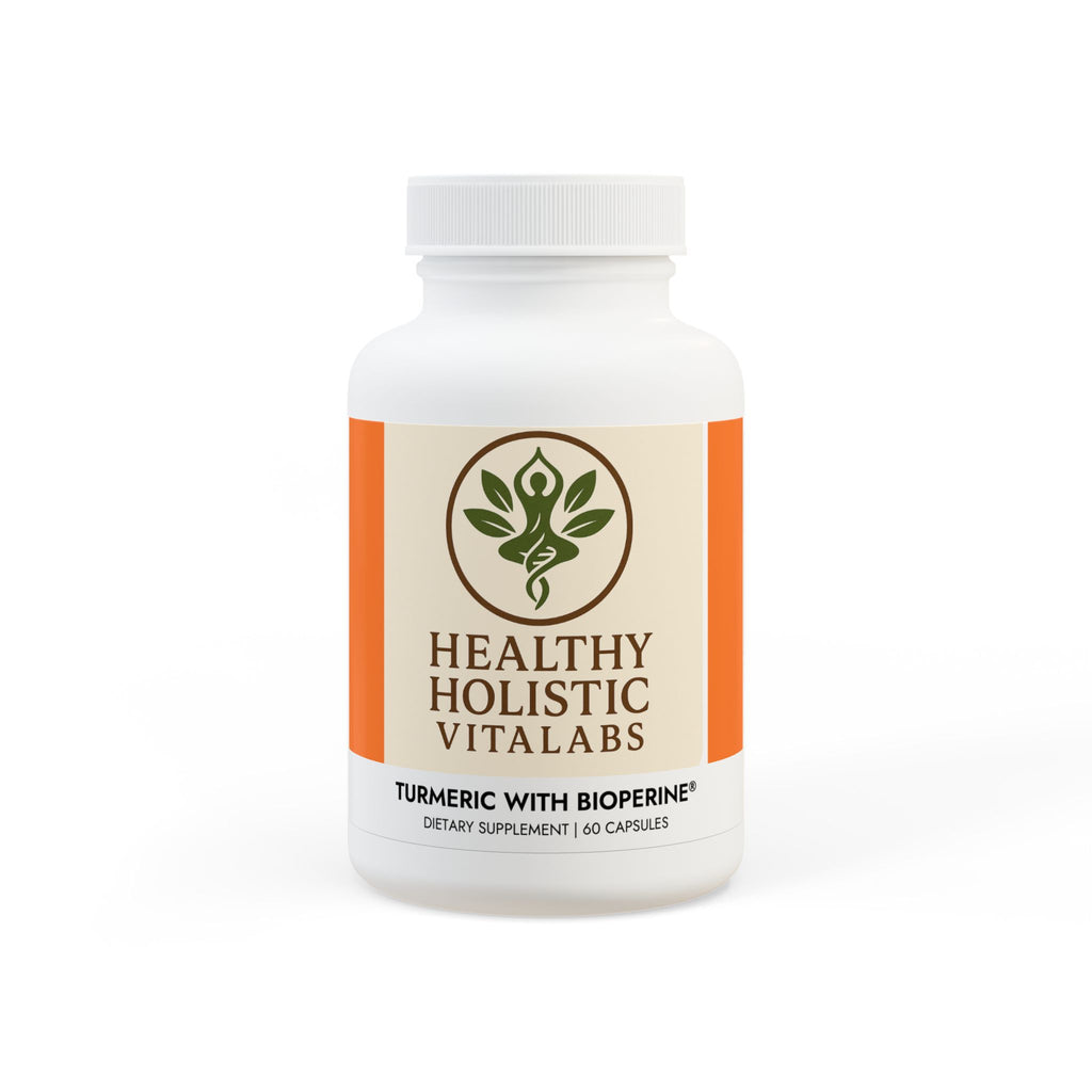 Turmeric with BioPerine® (Black Pepper Fruit Extract) Supplement (60 Capsules)