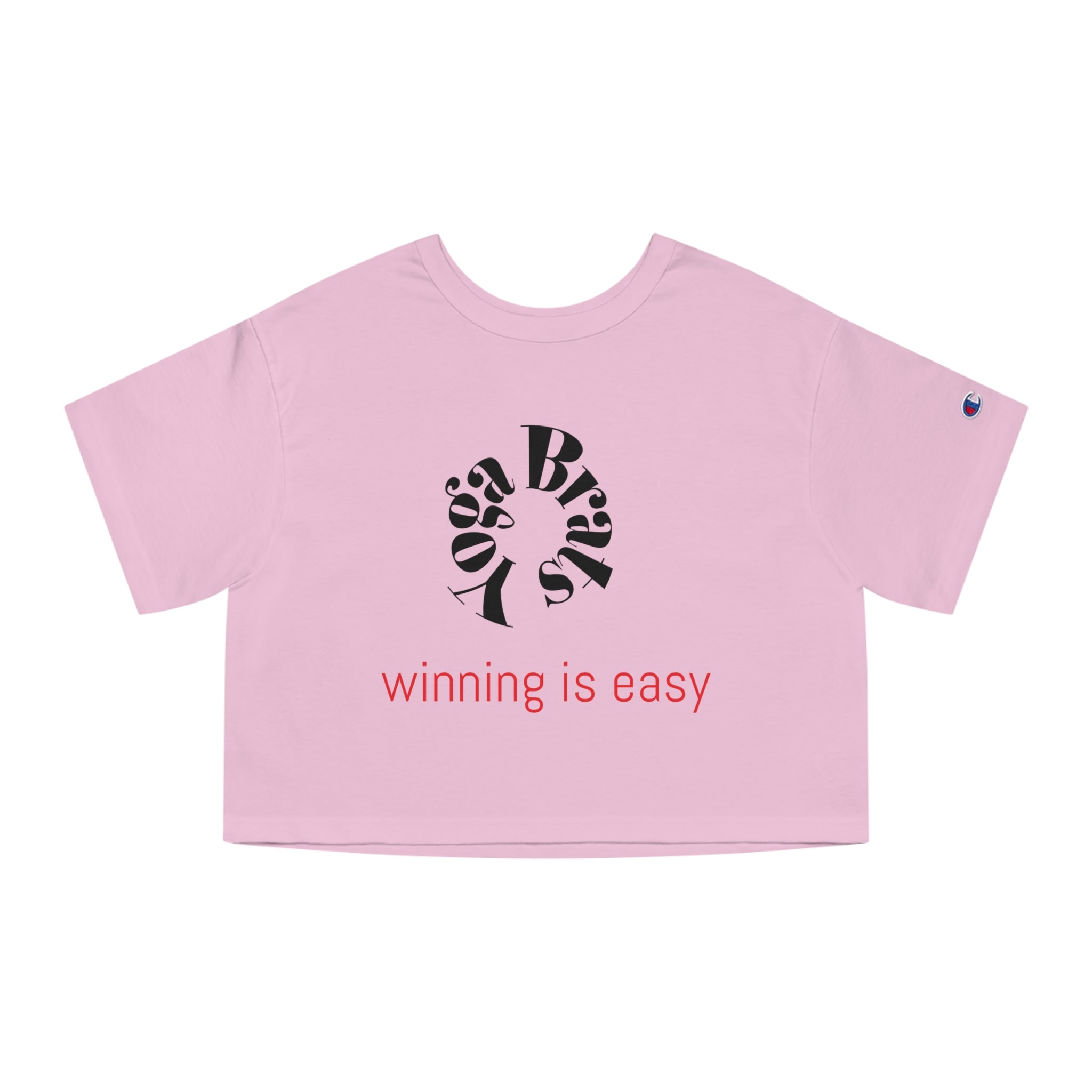 Champion Women's Heritage Cropped T-Shirt - Winning is Easy, Casual Style, Athleisure Wear, Empowering Apparel, Gift for Gym Lovers