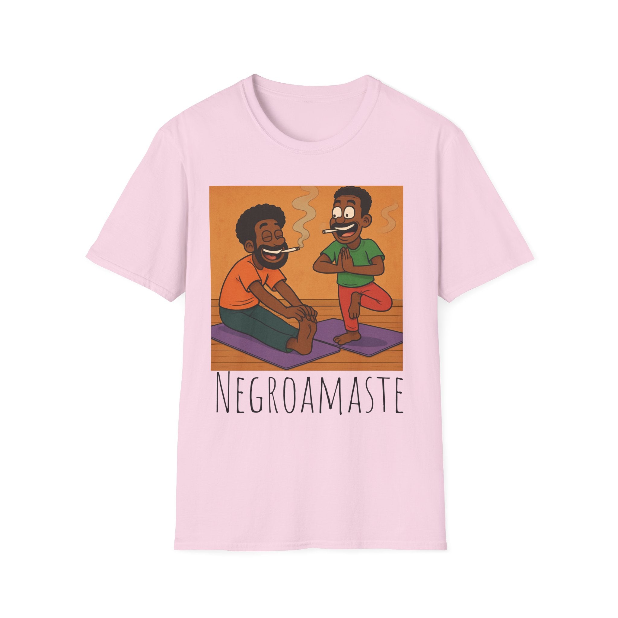 Negroamaste Yoga Tee, Unisex Softstyle T-Shirt for Yoga Lovers, Fun Fitness Apparel, Great Gift for Friends, Relaxation, Affirmation, [...]