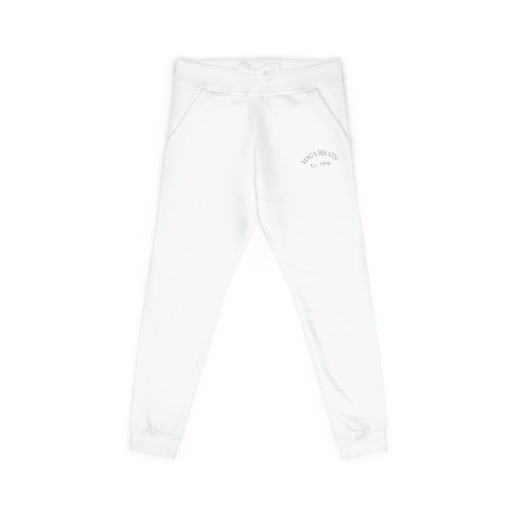 Cozy Unisex Fleece Sweatpants with Embroidery, Comfortable Lounge Wear, Stylish Athleisure Pants, Perfect for Relaxing, Gift for Her/Him